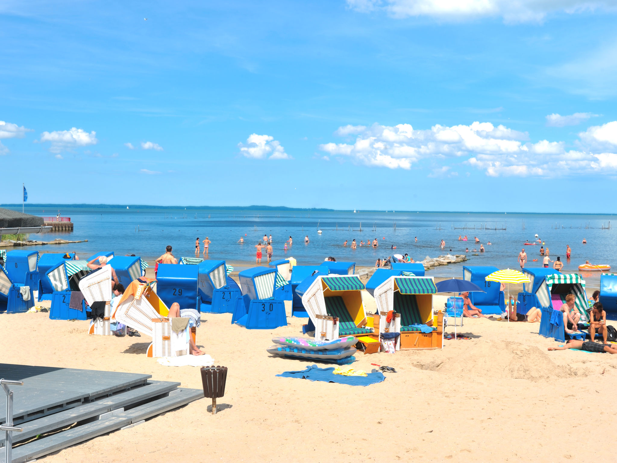 Wohnung an der Ostsee mit Blick auf den Yachthafen-Umgebung