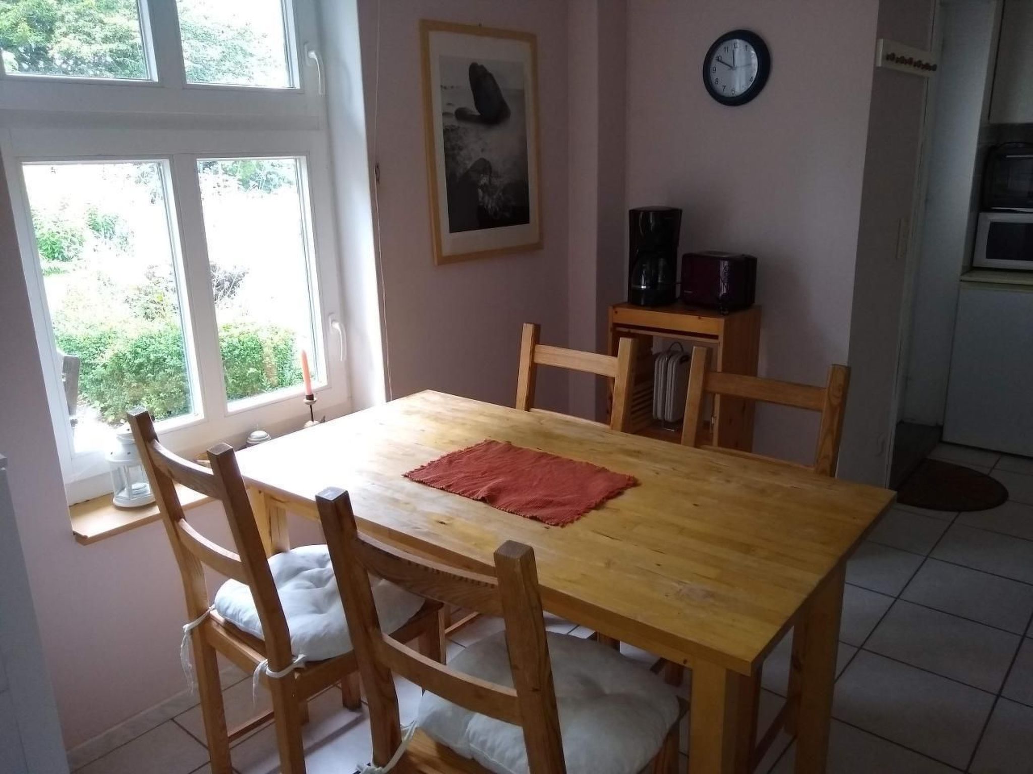 Kleine Ferienwohnung in Groß Mohrdorf mit Terras - Binnen