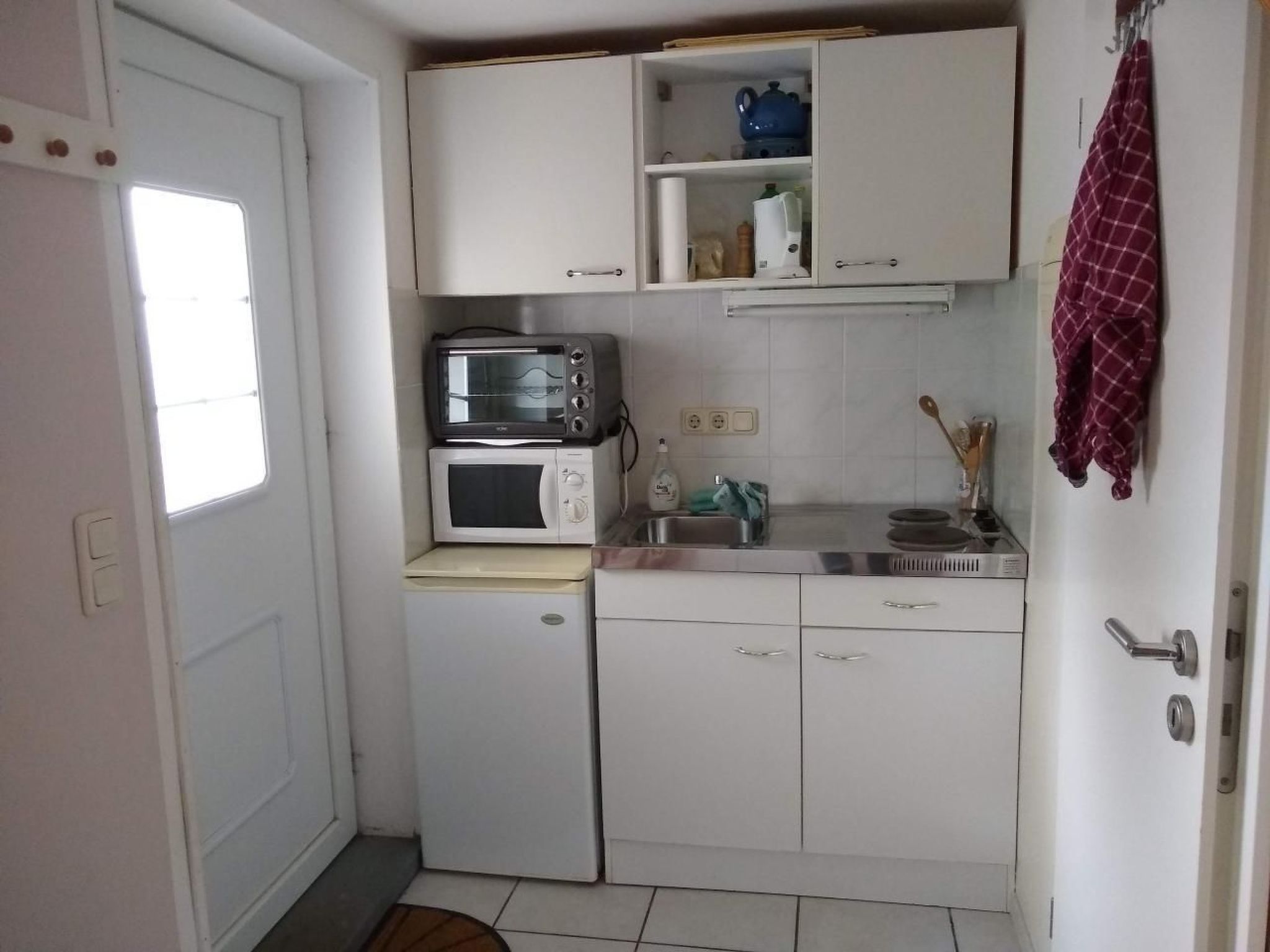 Kleine Ferienwohnung in Groß Mohrdorf mit Terras - Binnen