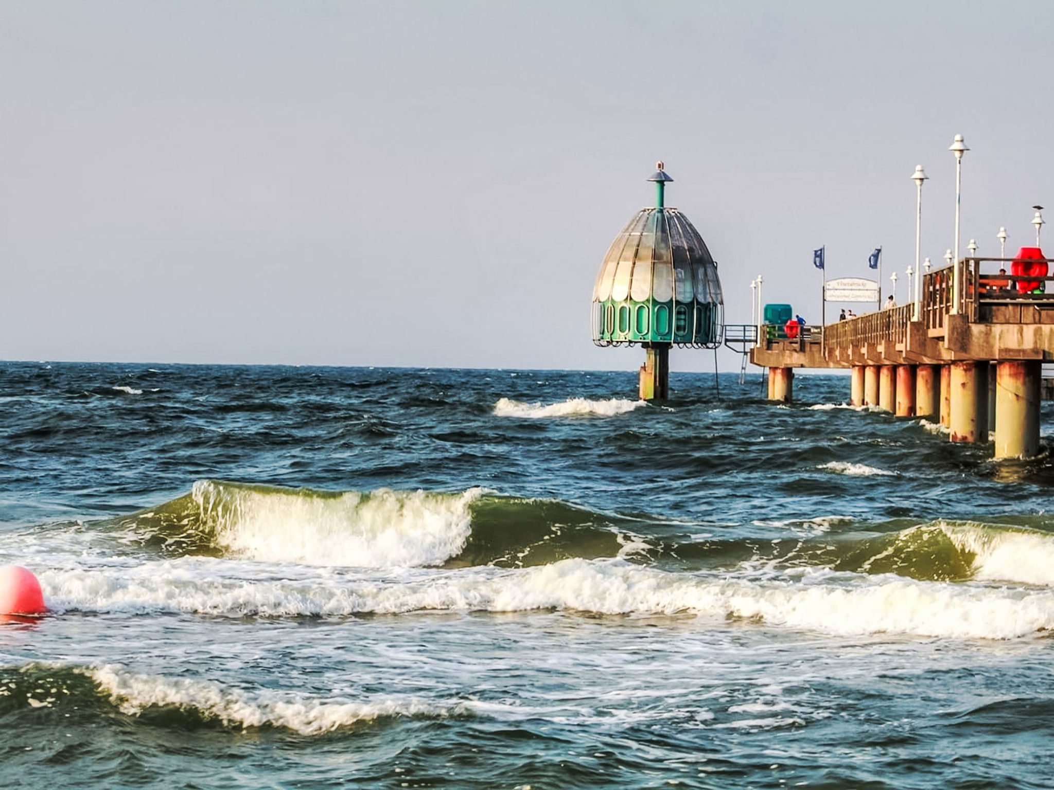 Appartement in Zinnowitz mit Grill - Buiten