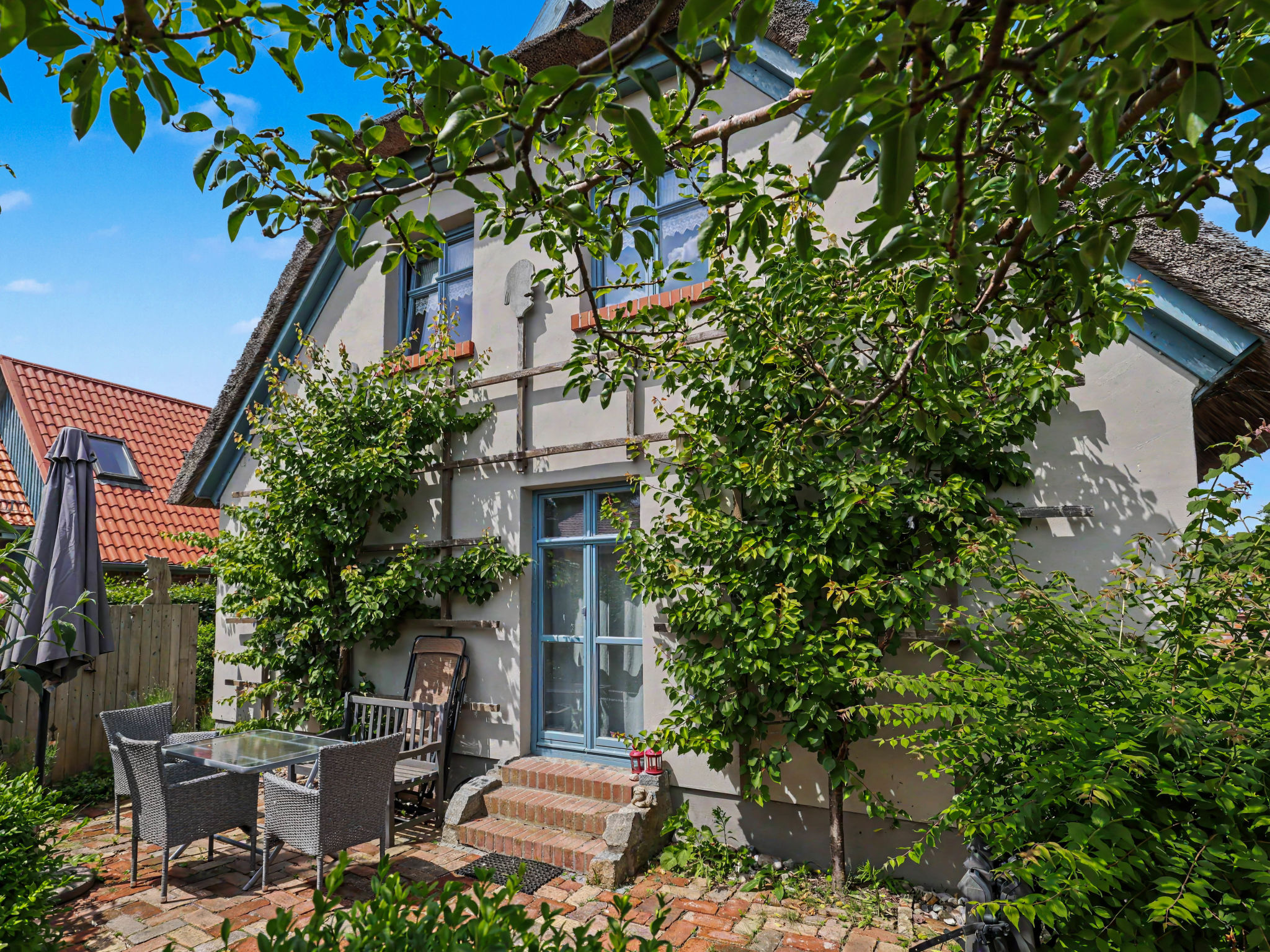 Reetgedecktes Ferienhaus Seelchen - Buiten