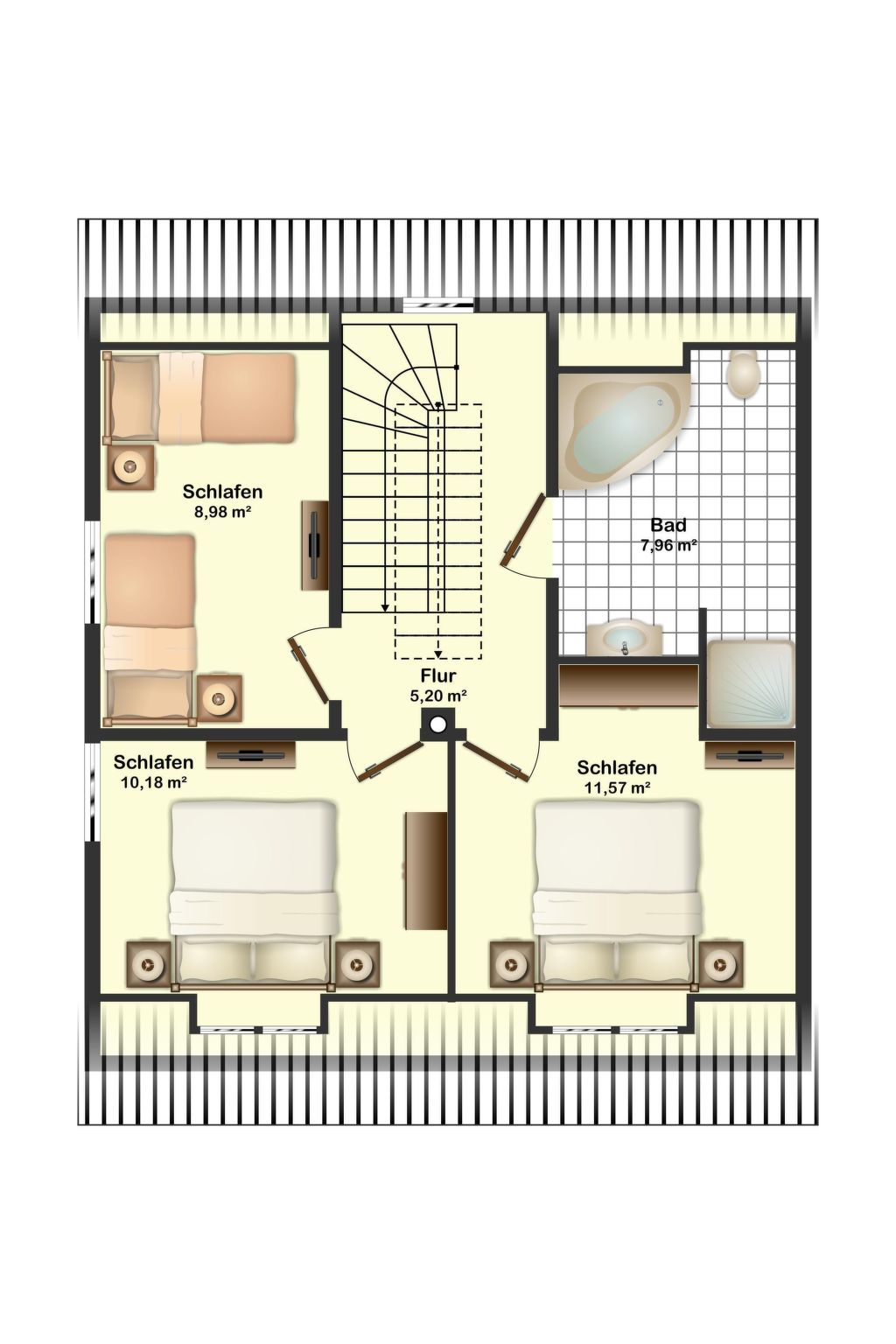 Träumen unter Reet-Inside