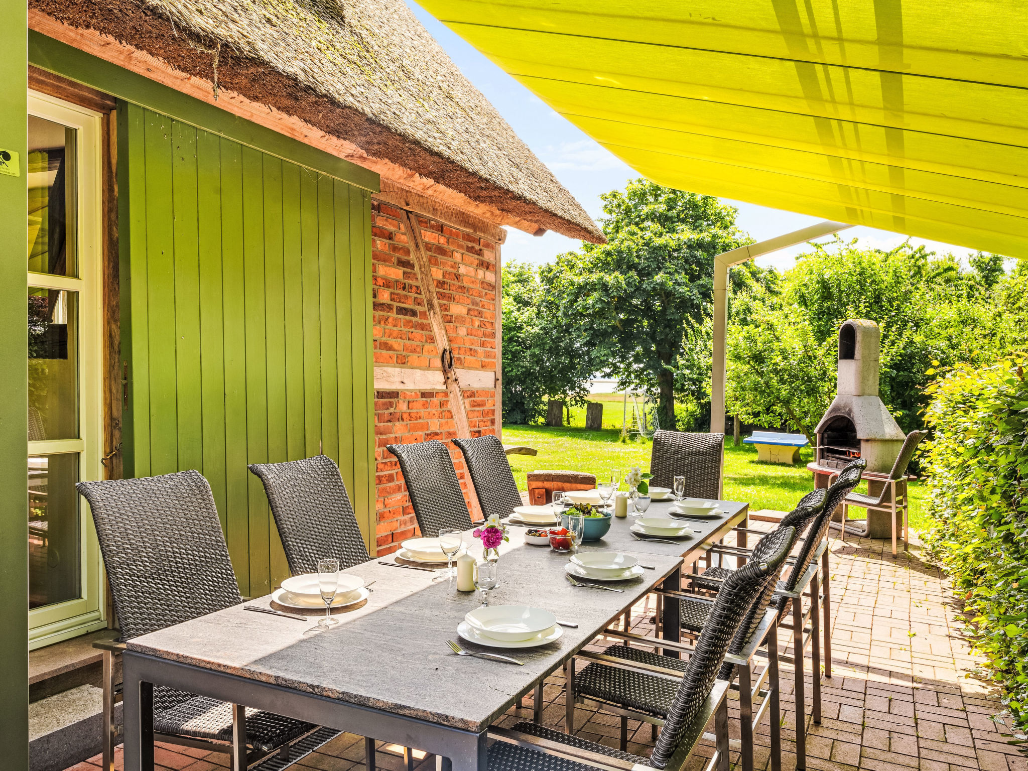 Reethaus Mertinat ''For Ten'' mit Meerblick - Buiten