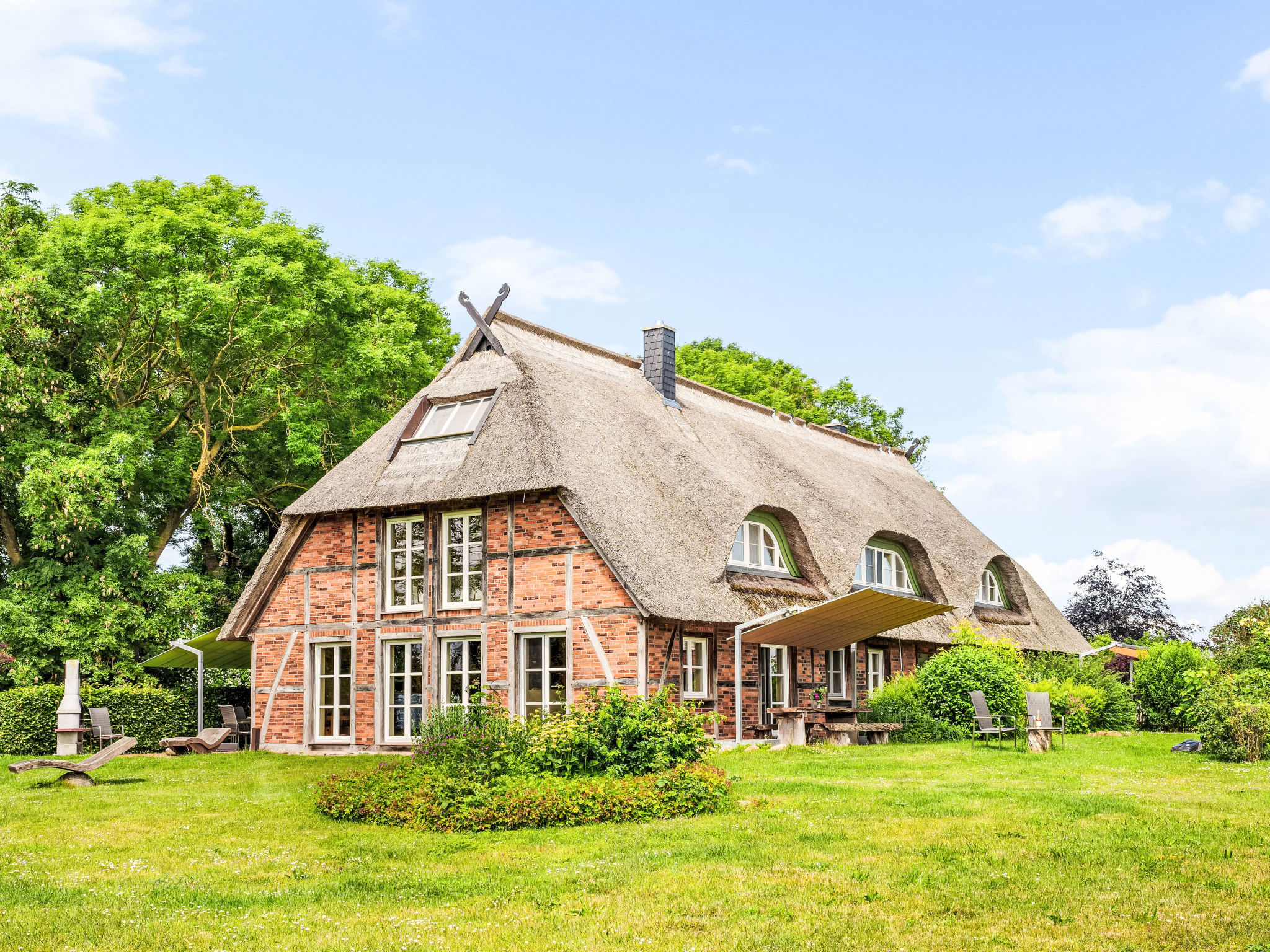 Reethaus Mertinat ''For Ten'' mit Meerblick - Buiten