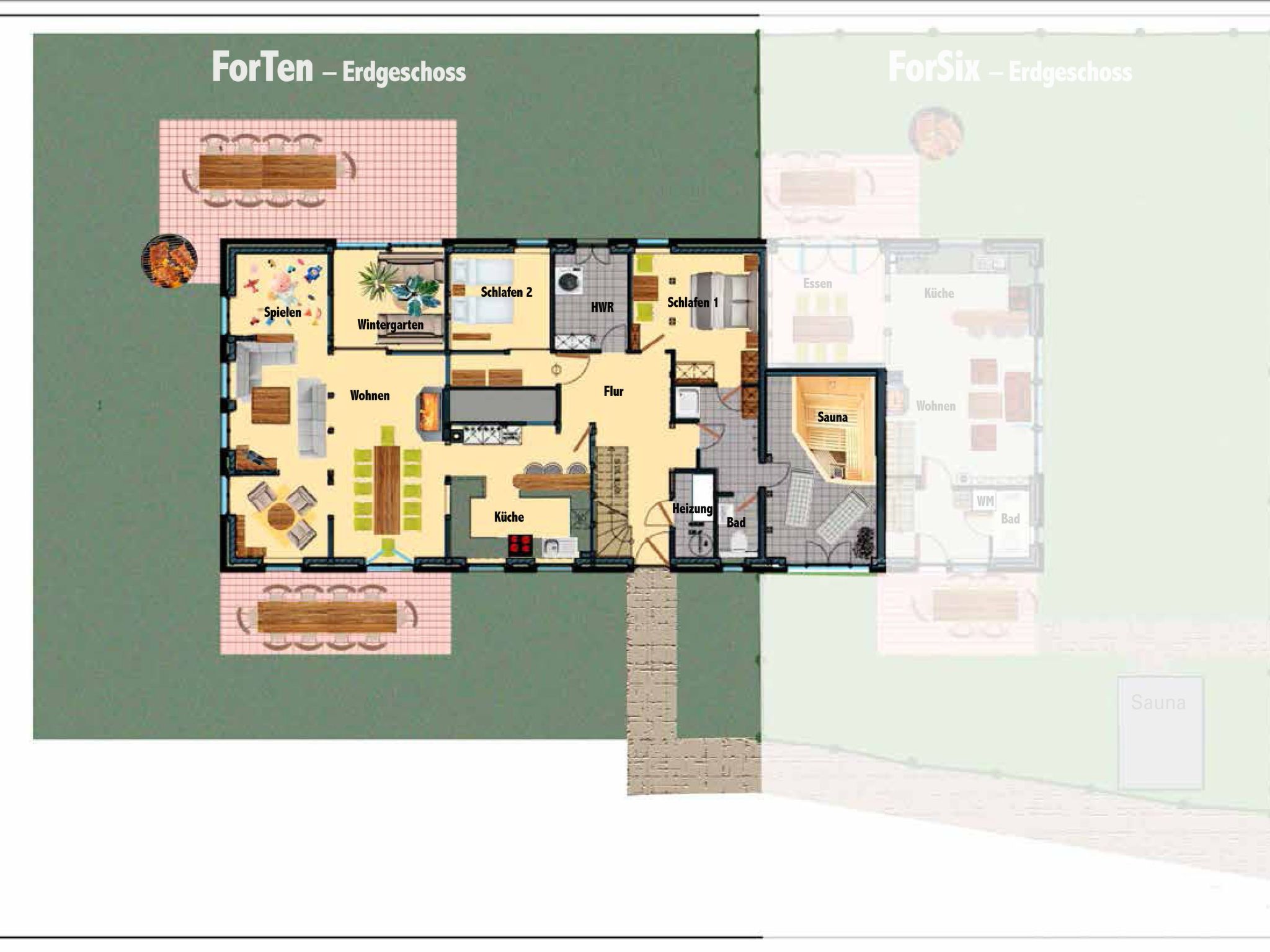 Reethaus Mertinat ''For Ten'' mit Meerblick-Binnen