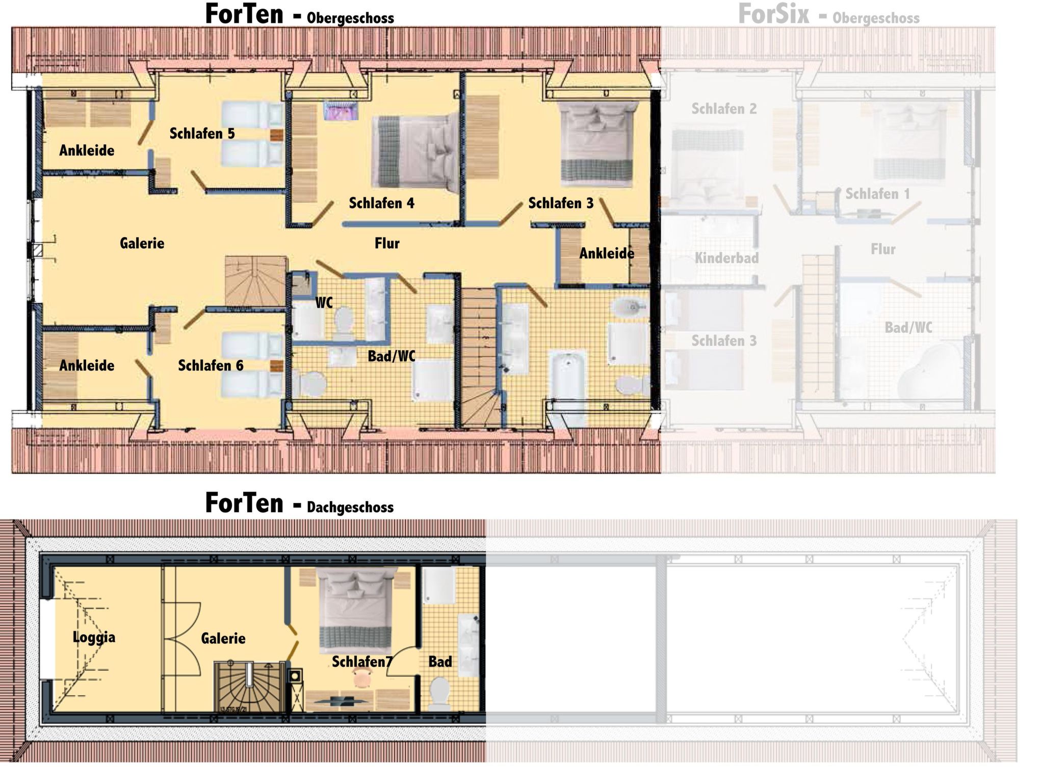 Reethaus Mertinat ''For Ten'' mit Meerblick-Binnen