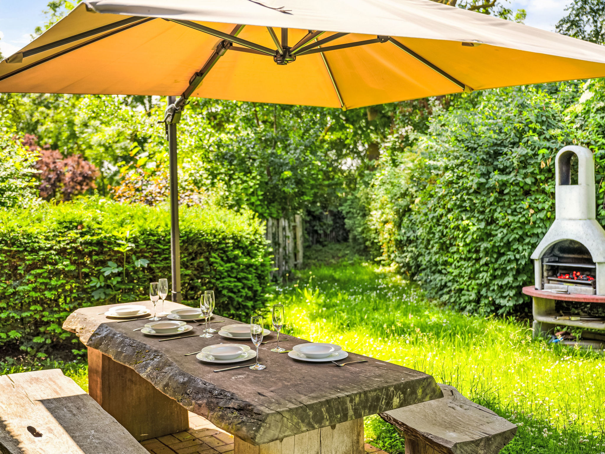 Reethaus Mertinat ''For Six'' mit Meerblick - Buiten