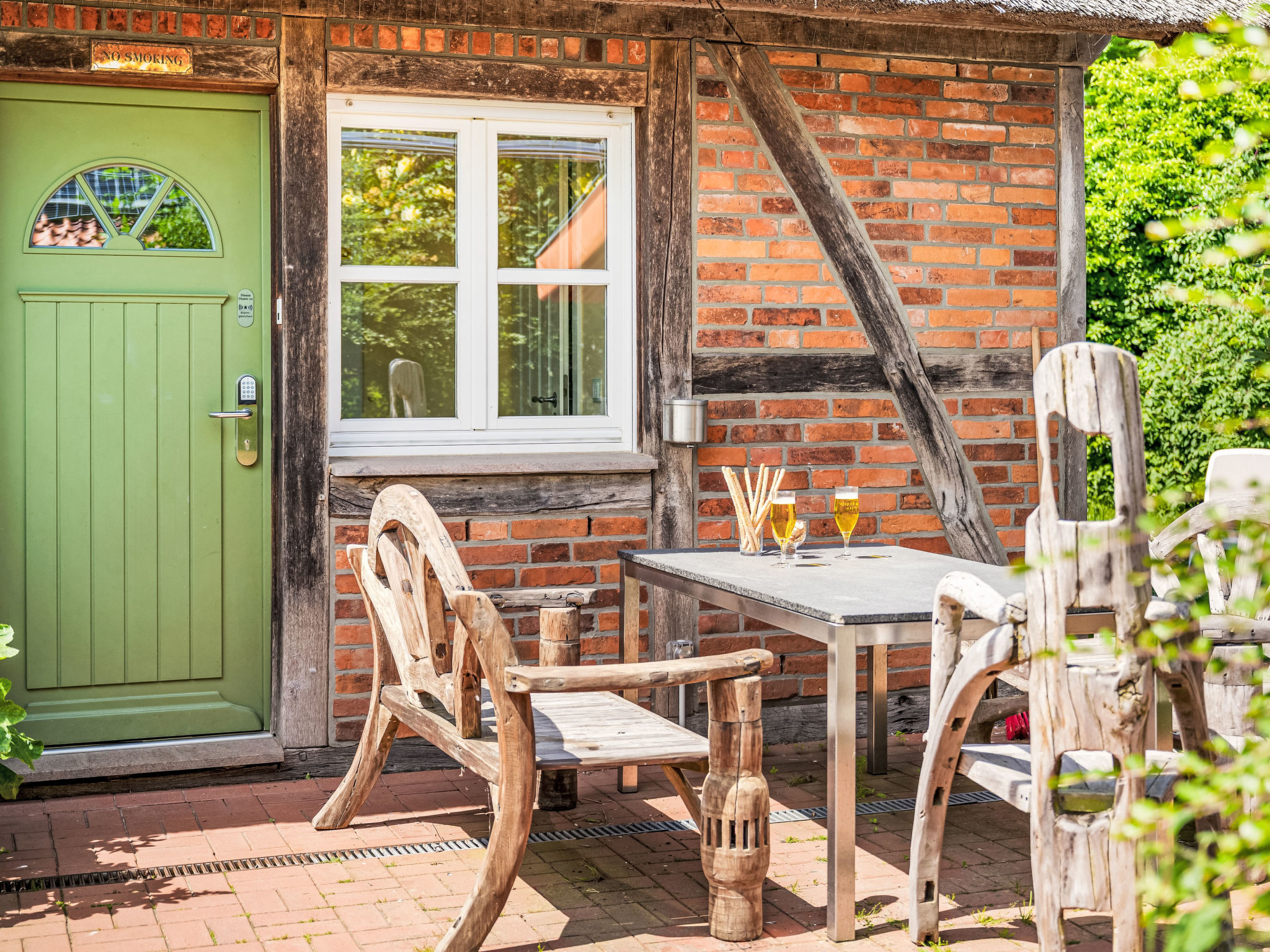 Reethaus Mertinat ''For Six'' mit Meerblick - Buiten