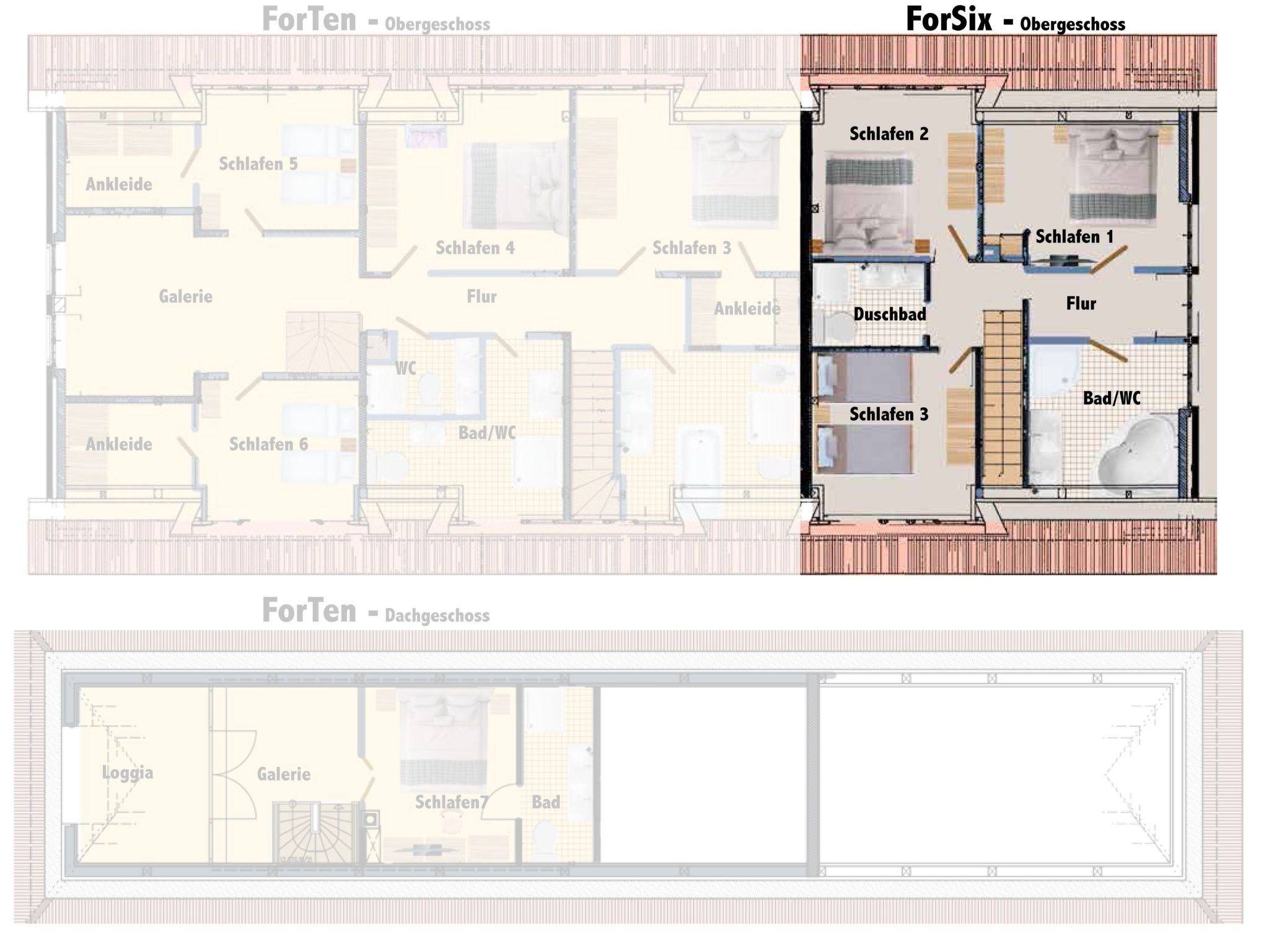 Reethaus Mertinat ''For Six'' mit Meerblick-Binnen