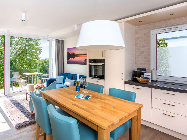 Verwarmd zwembad en strand bij appartement Maremüritz-Aurora Landsicht in Waren