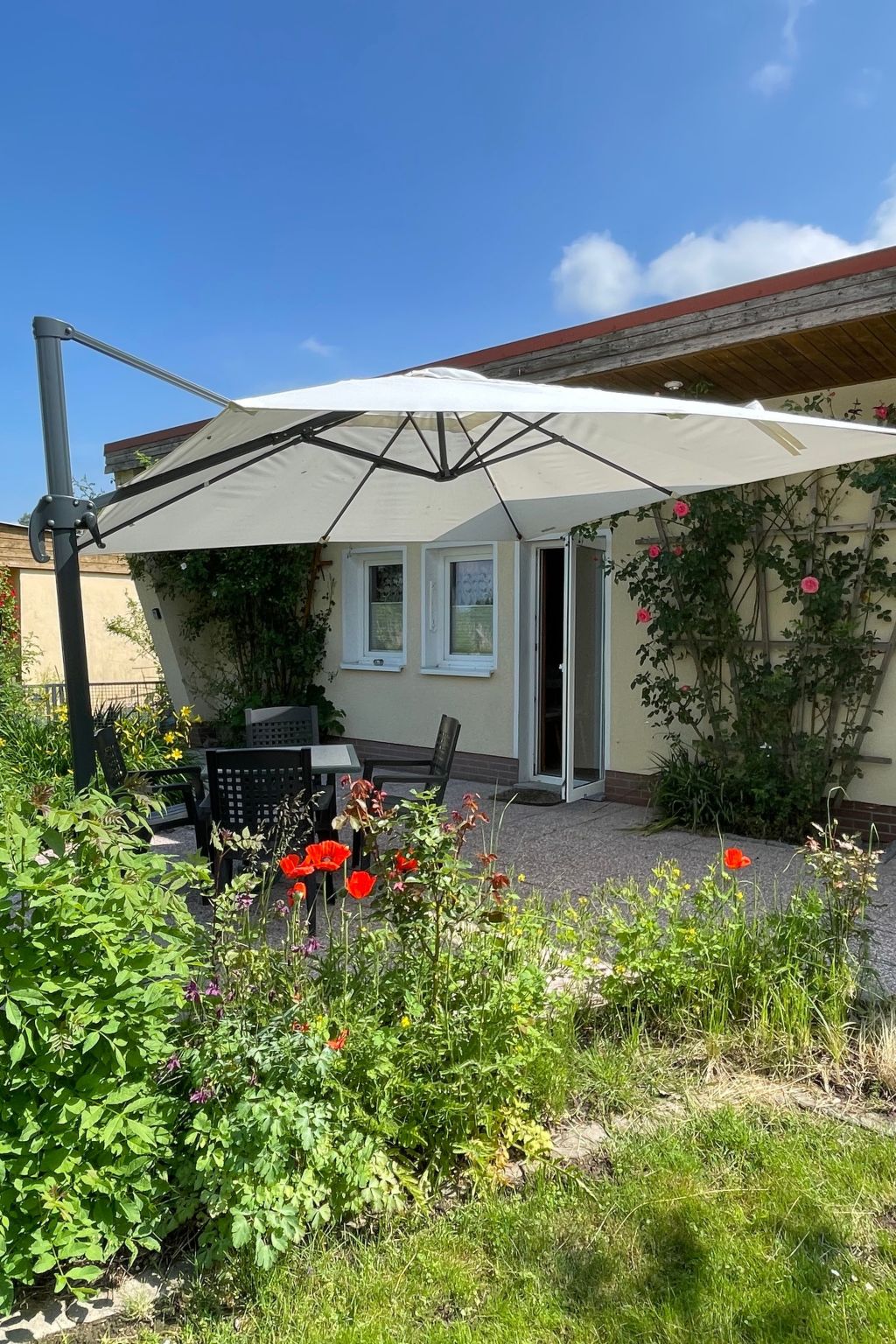 In Dahmen Terrasse und Grill-Dedans