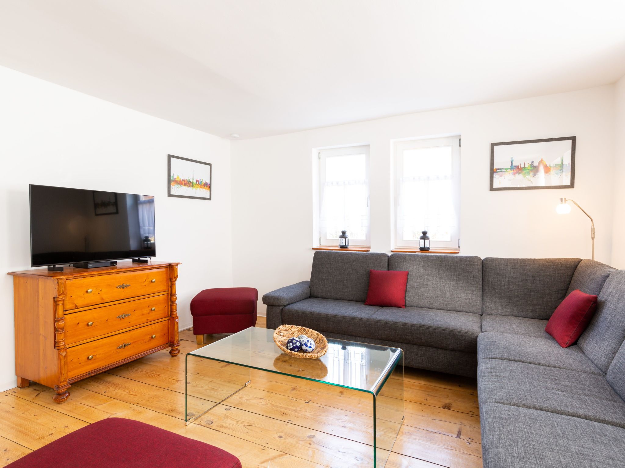 Fachwerkhaus mit Garten, Grill und Terrasse-Dedans