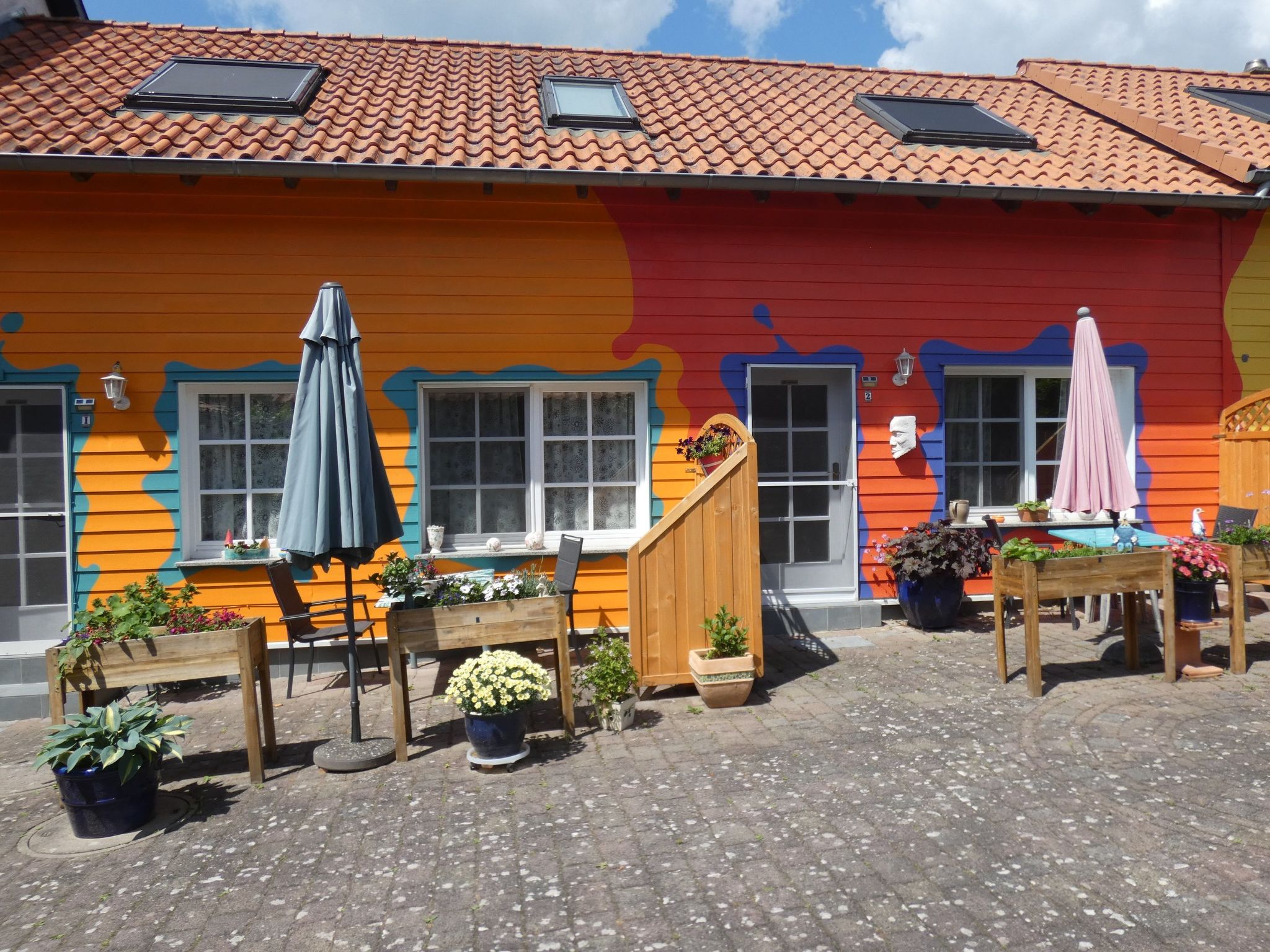 Vakantiehuis met omheinde tuin in Dachrieden (Duitsland) 1 hond is welkom