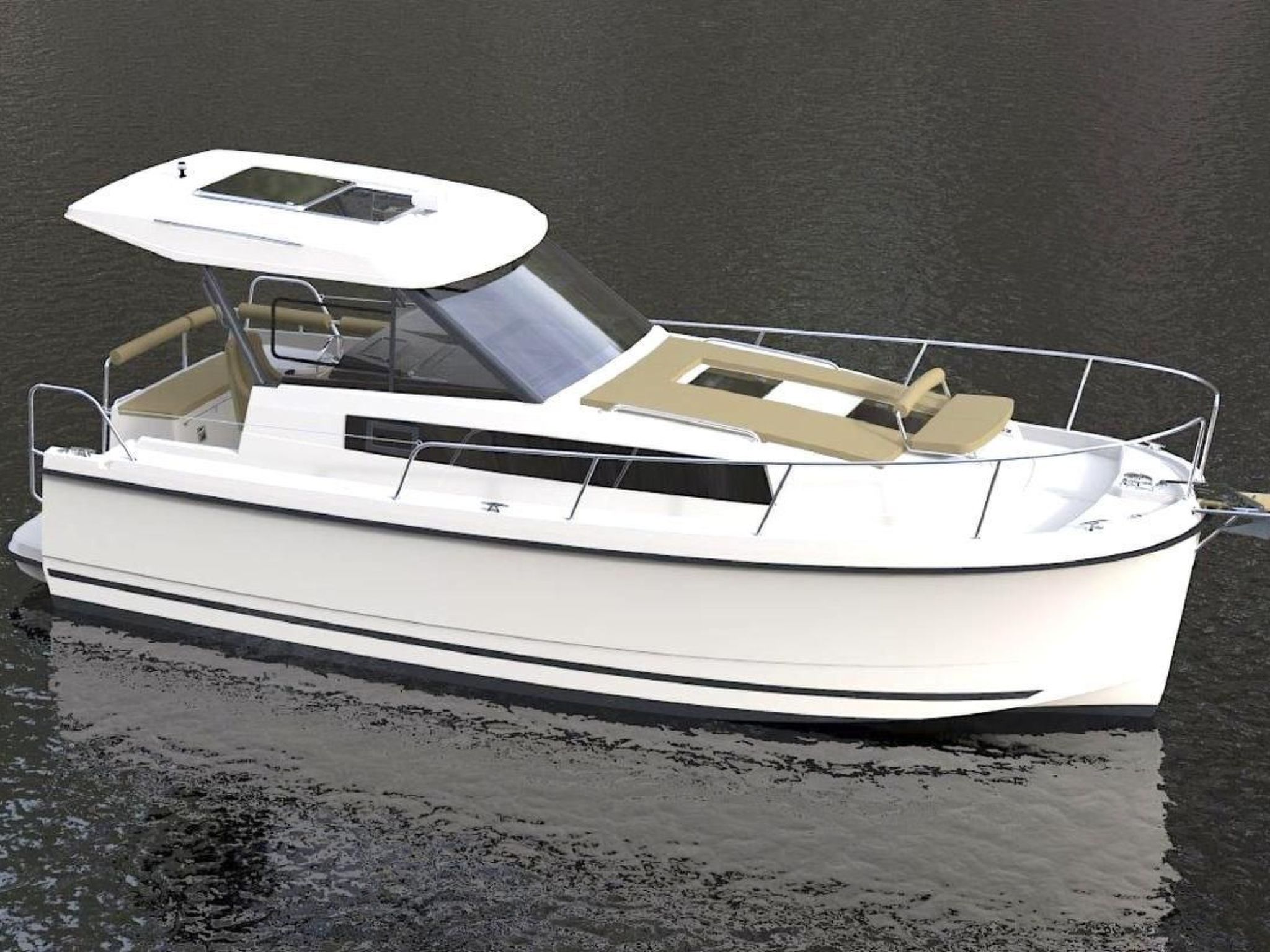 Yacht Overtime im Hafen der Marina Braunsbedra