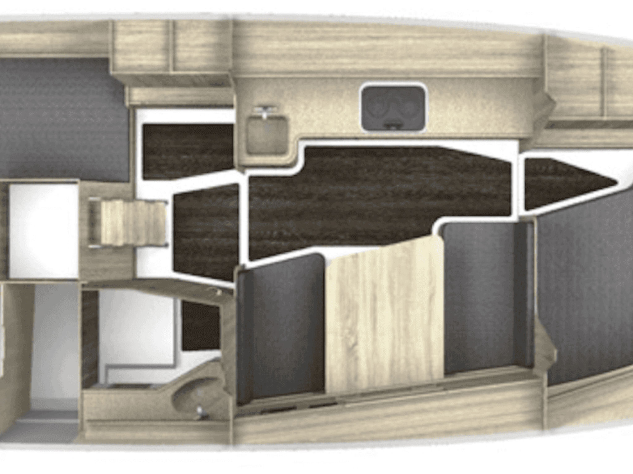 Yacht Overtime im Hafen der Marina Braunsbedra-Inside