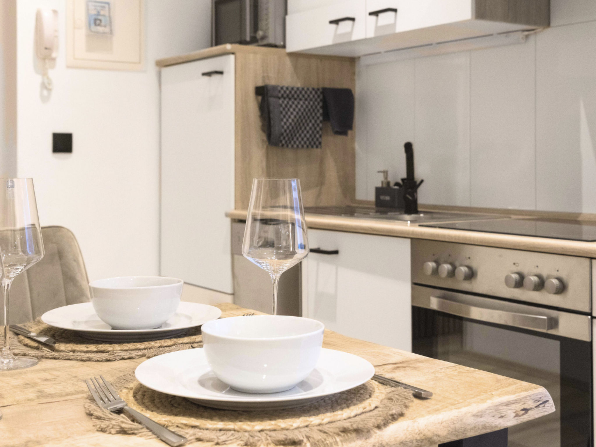 Appartement Apartment, Küche, Parkplatz, digitaler Check-in – Cuisine et coin repas, photo 22 sur 44