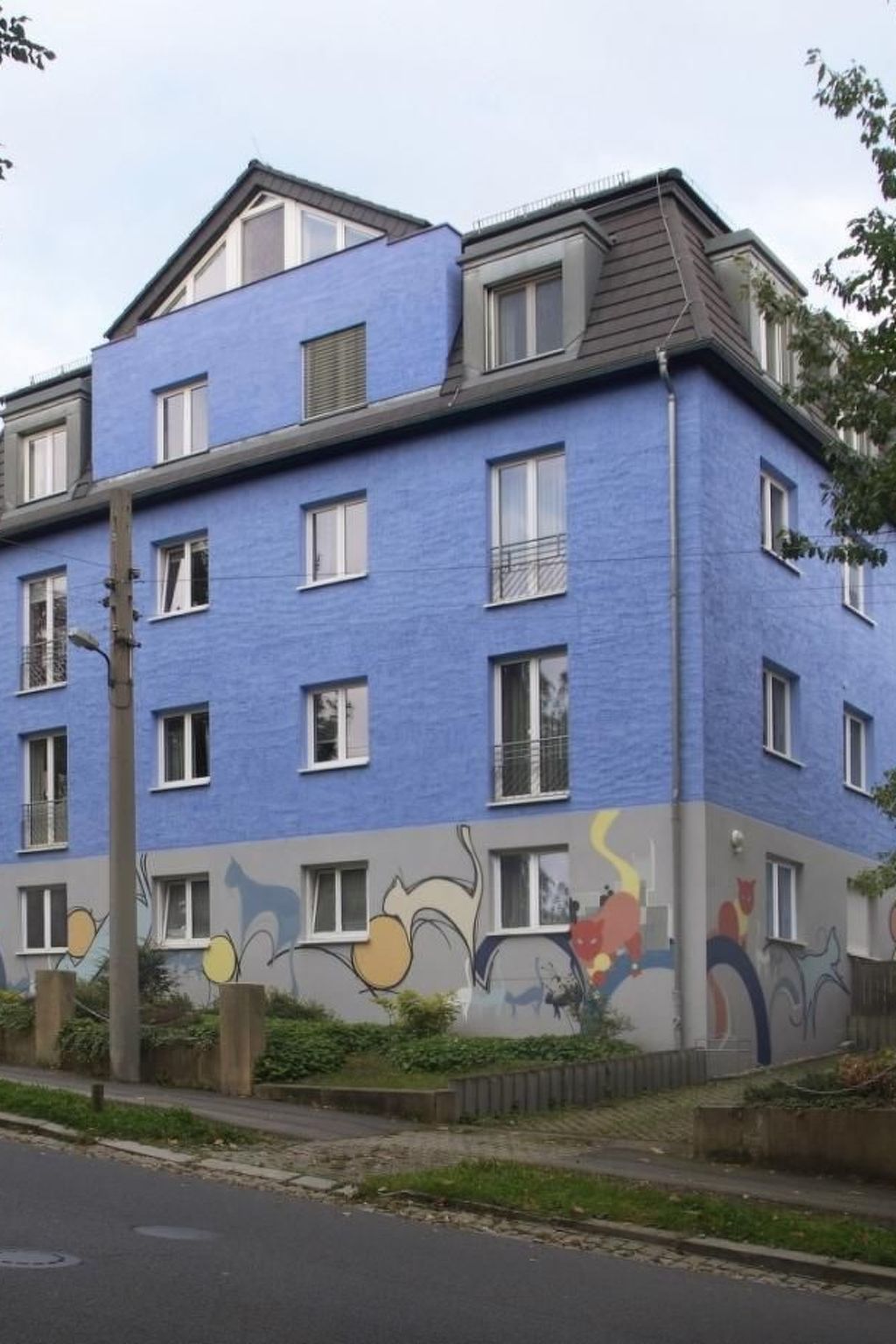 In Mockritz mit Garten-Buiten