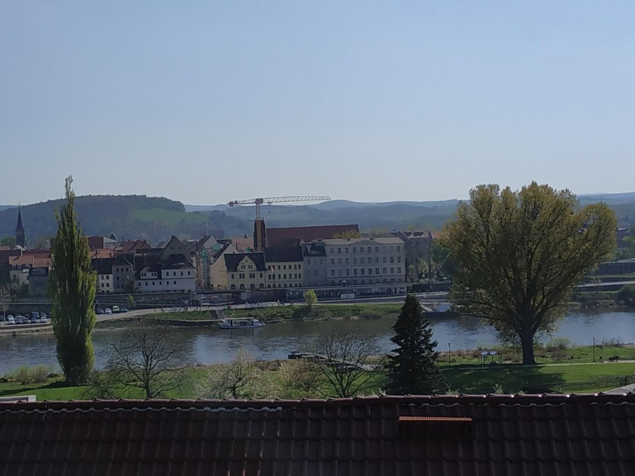 In Pirna mit Schöner Terrasse-Drinnen