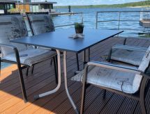 Hausboot Seestern: Luxe woonboot met airconditioning aan het Bärwaldersee - thumbnail 6