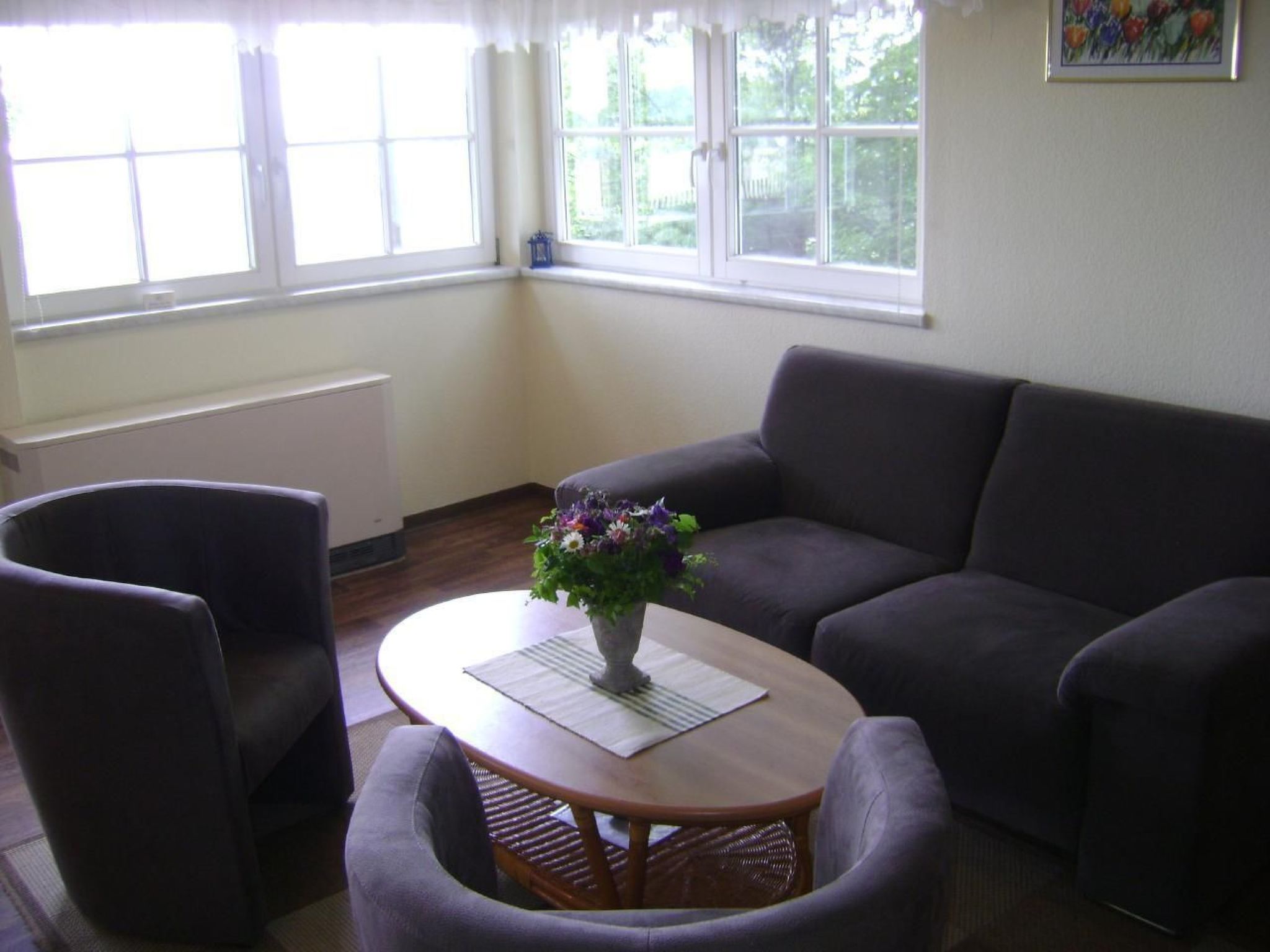 Mit Blick auf die Berge