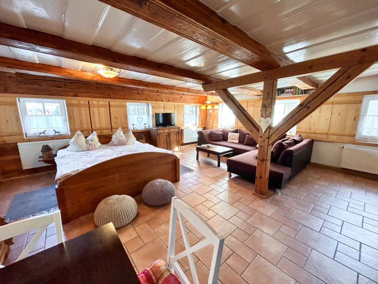 Appartement Blockstube met sauna in het centrum van Großschönau in Großschönau