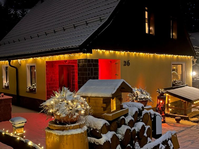 Vakantiehuis met sauna en bergzicht in Oberwiesenthal in Oberwiesenthal