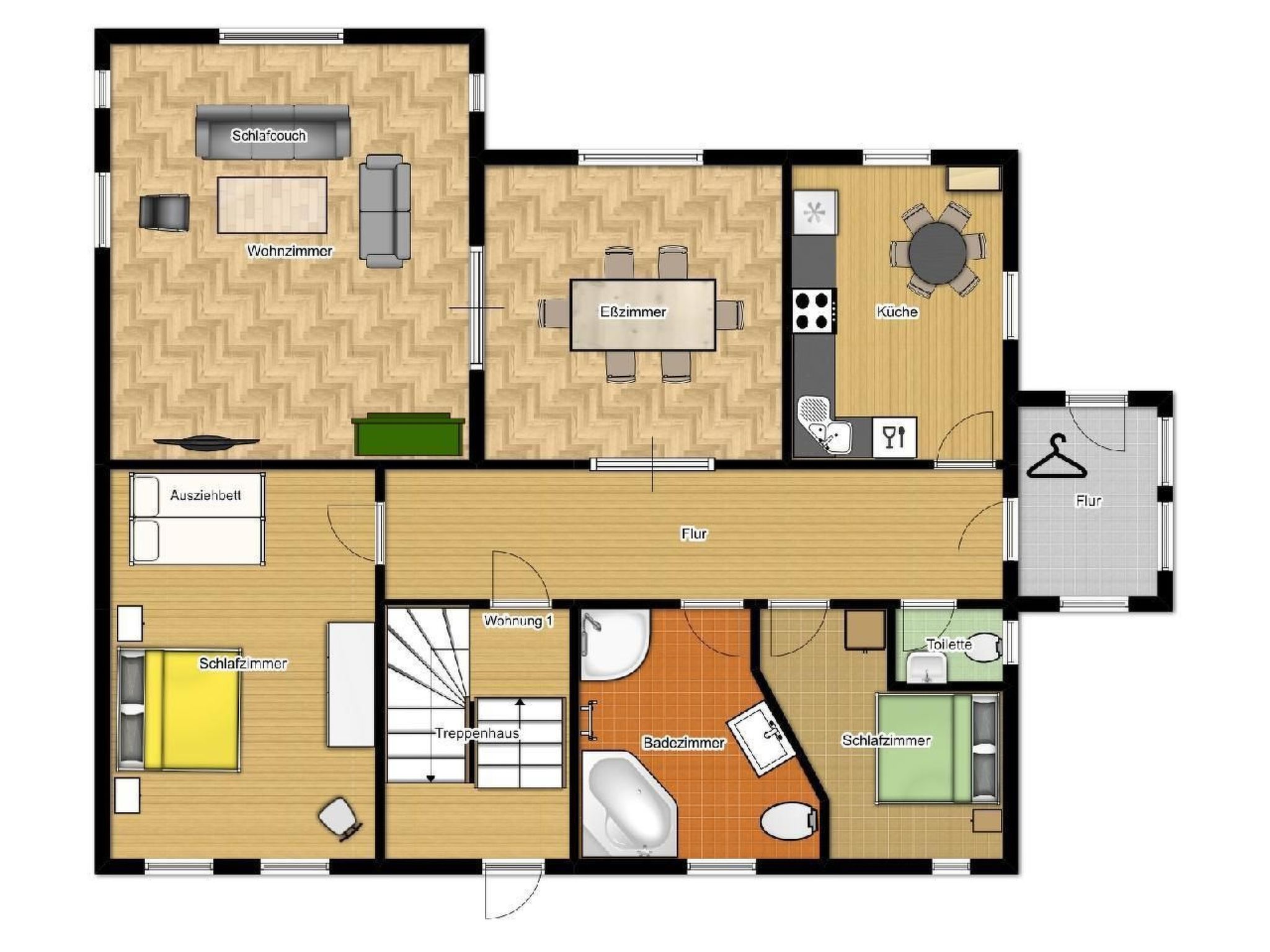 Gemütliche Ferienwohnung in Krina mit Garten und Grill