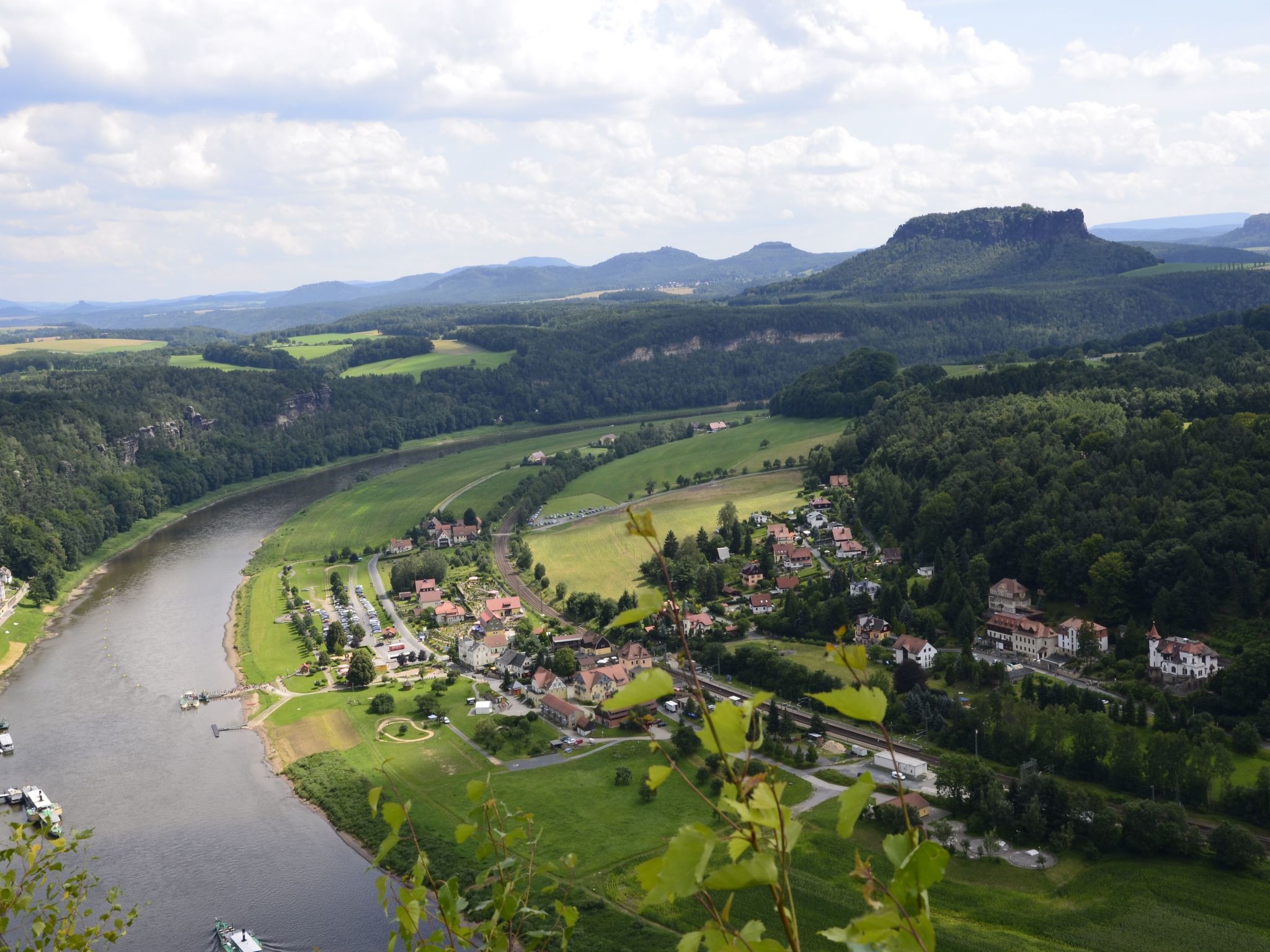 Panoramablick in Königstein-Drinnen