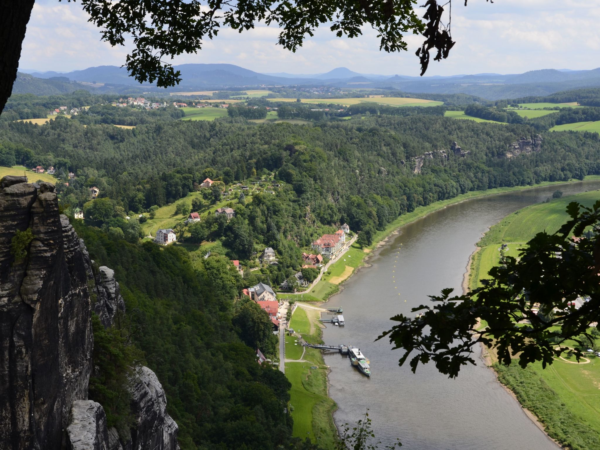 Panoramablick in Königstein-Drinnen