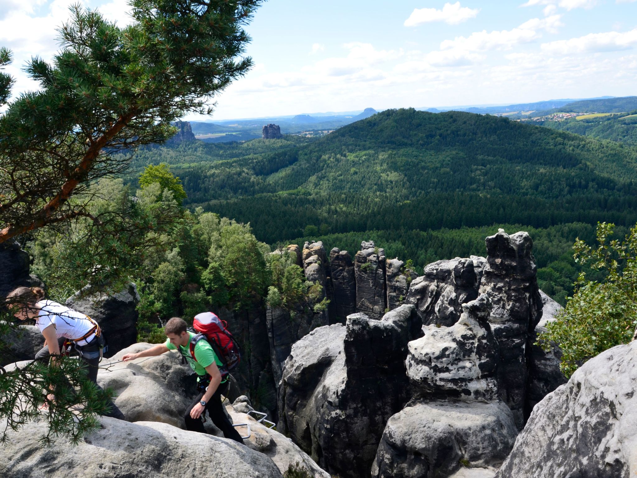 Panoramablick in Königstein-Drinnen