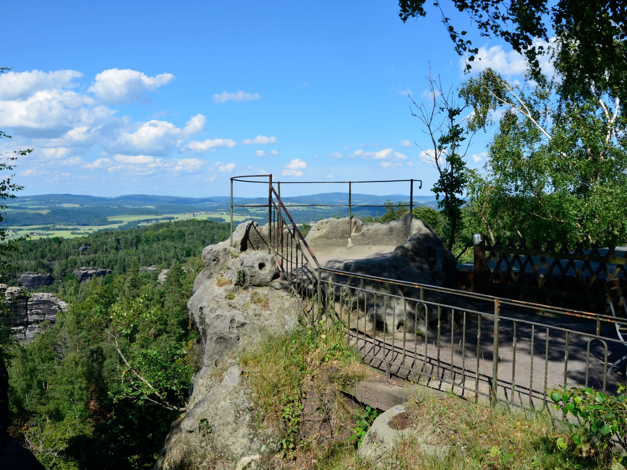 Panoramablick in Königstein-Drinnen