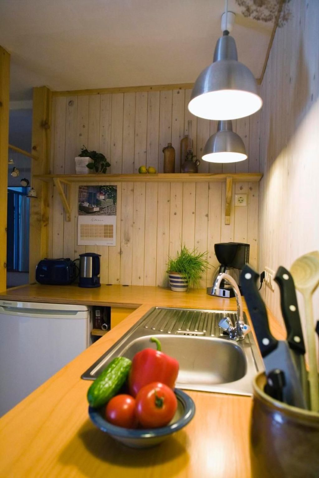 Landlust, Stadtnah -  Fewo im ehemaligem Bauernhaus mit Sauna, Kaminofen und gr-Drinnen