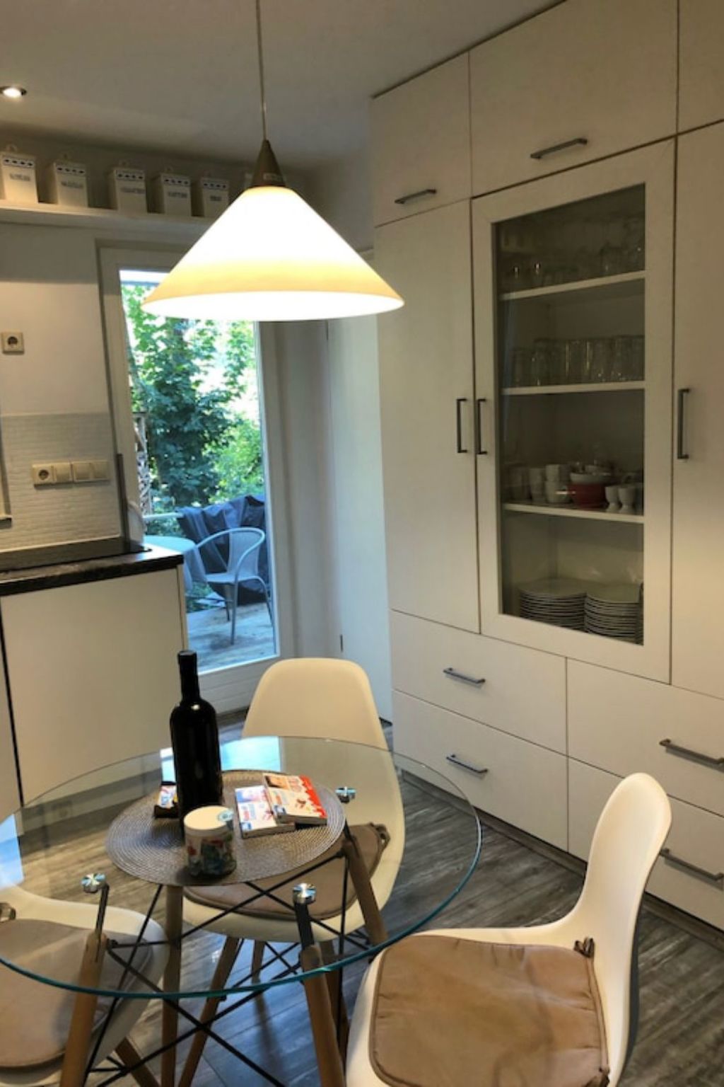 Reetdach Ferienhaus am Lübbesee Sauna Bootsteg neu-Binnen