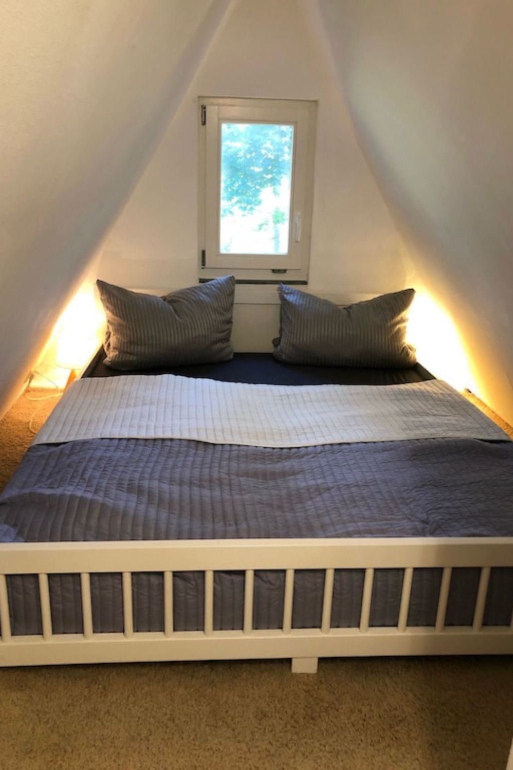 Reetdach Ferienhaus am Lübbesee Sauna Bootsteg neu-Binnen