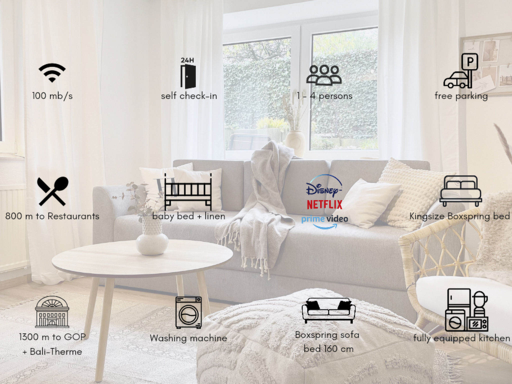 Stadt-Oase - Kliniken, Bali-T., GOP, Parkplatz , Netflix