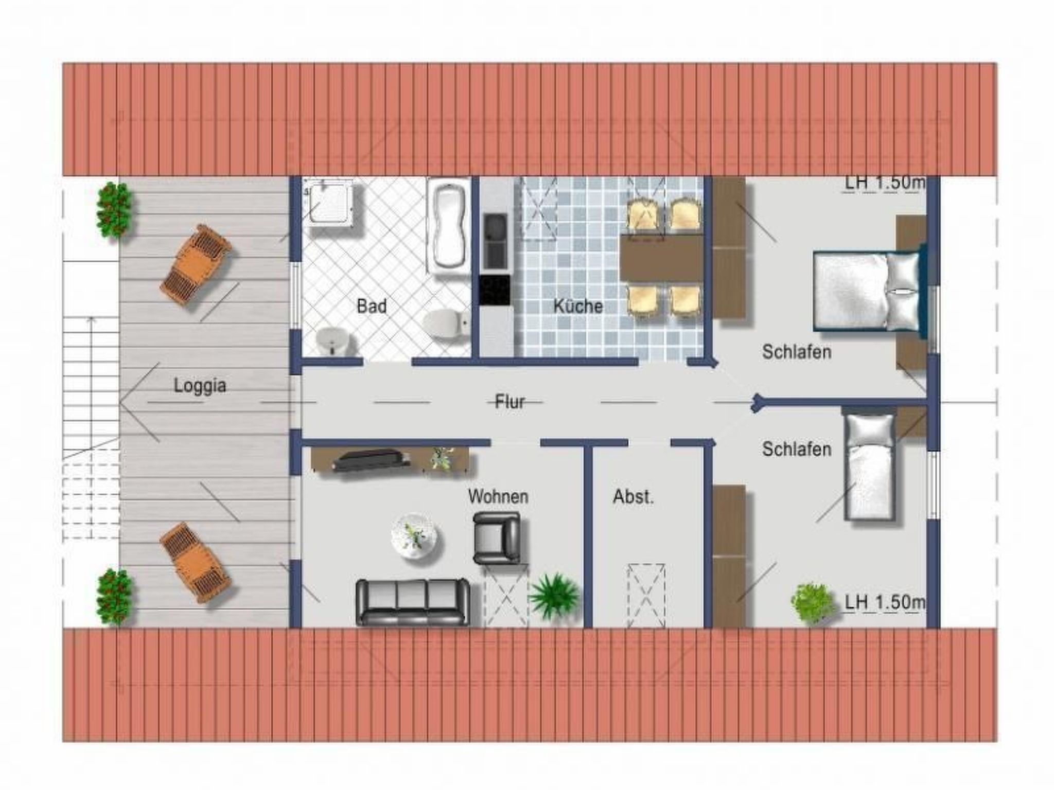 Luxus-Ferienwohnung für Ruhesuchende in der Natur-Inside