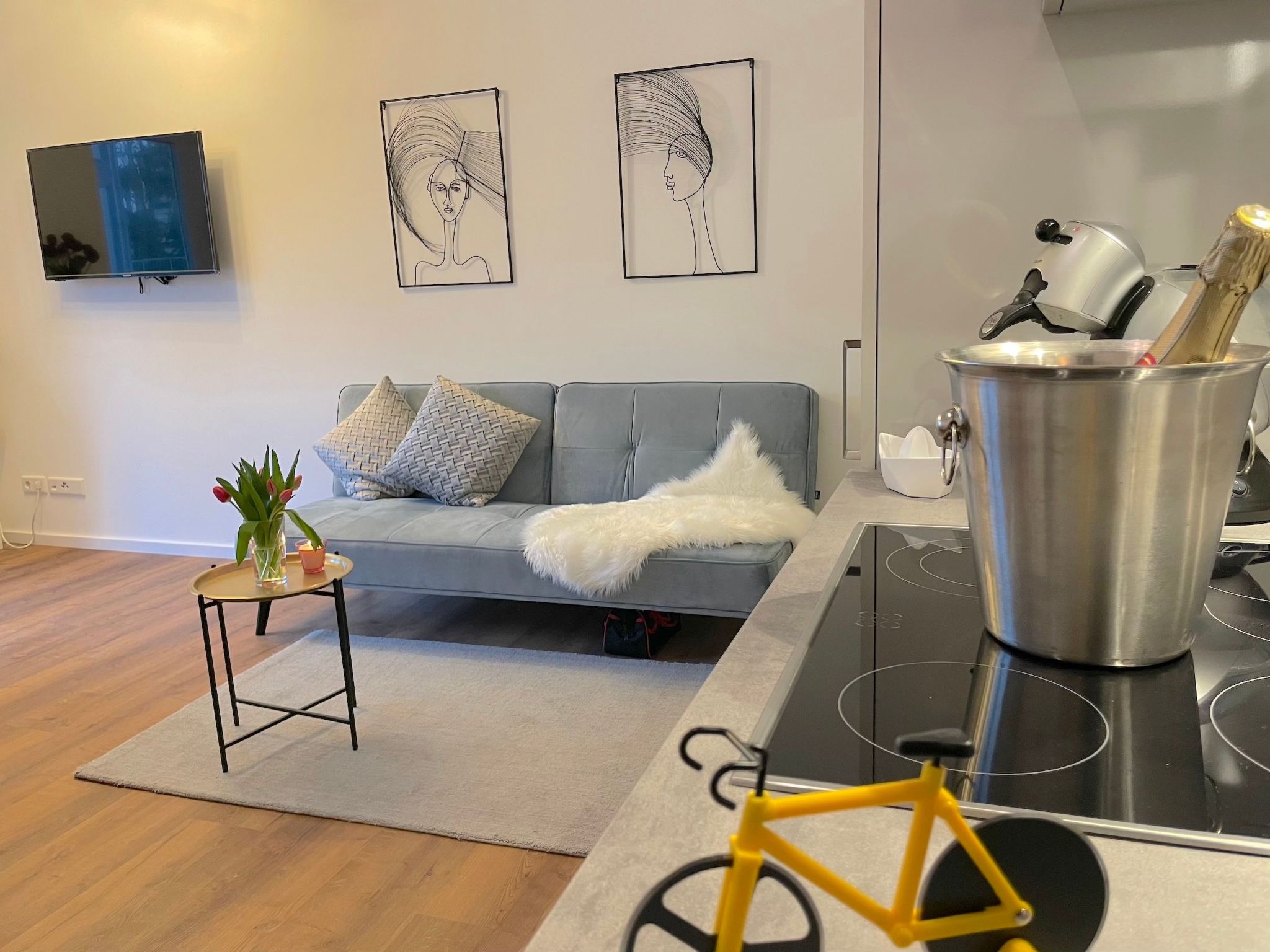 Schöne Ferienwohnung in Bremen-Ost mit Terrasse-Dedans