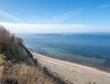 Orwik: Karakteristiek vakantiehuis met zeezicht, 30m van het strand in Hundested - thumbnail 3