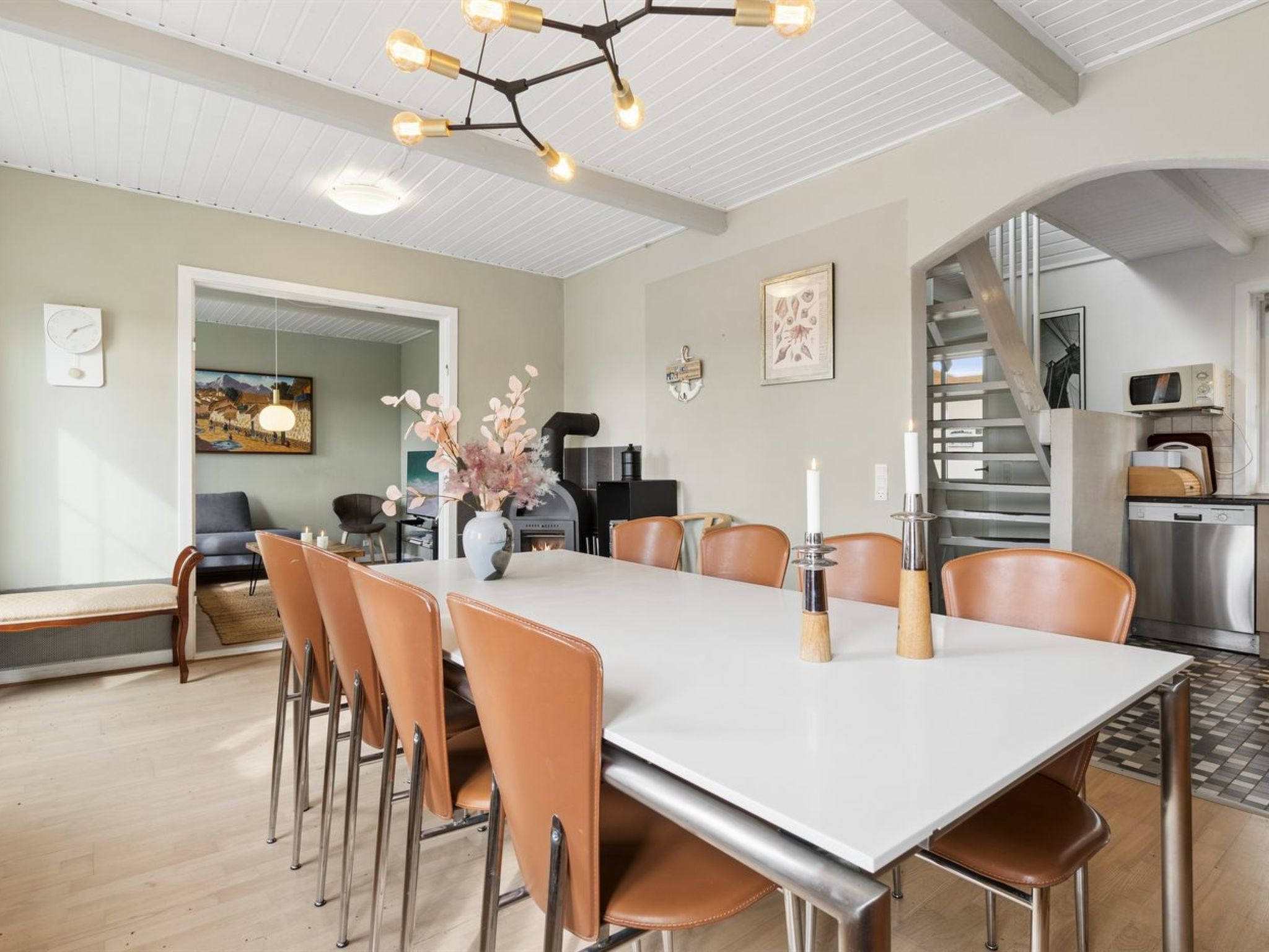 Sfeervol vakantiehuis met open haard in Østermarie - foto 10