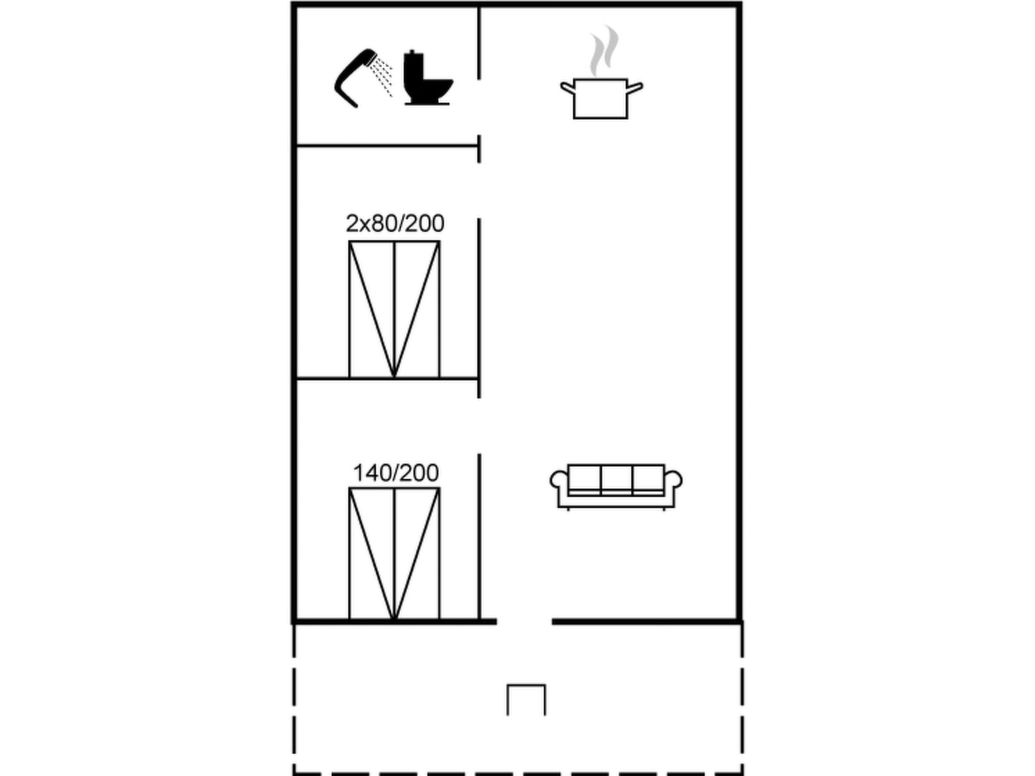 "Hunter" - 400m from the sea-Drinnen