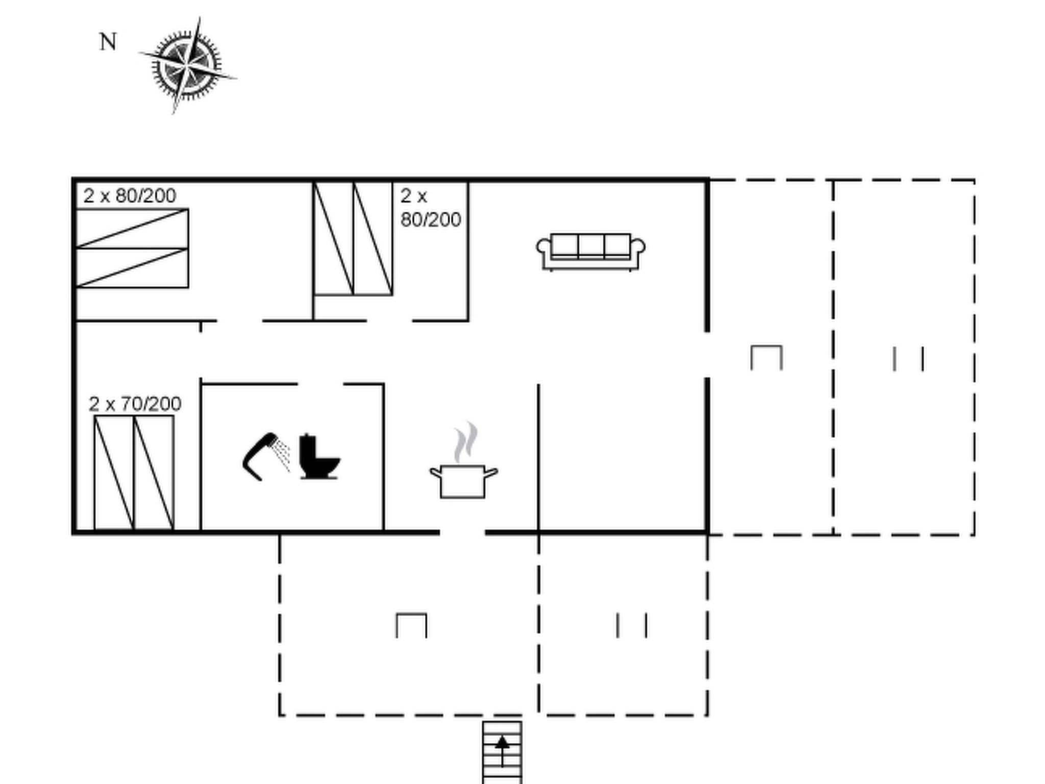 "Esben" - 350m from the sea - Binnen