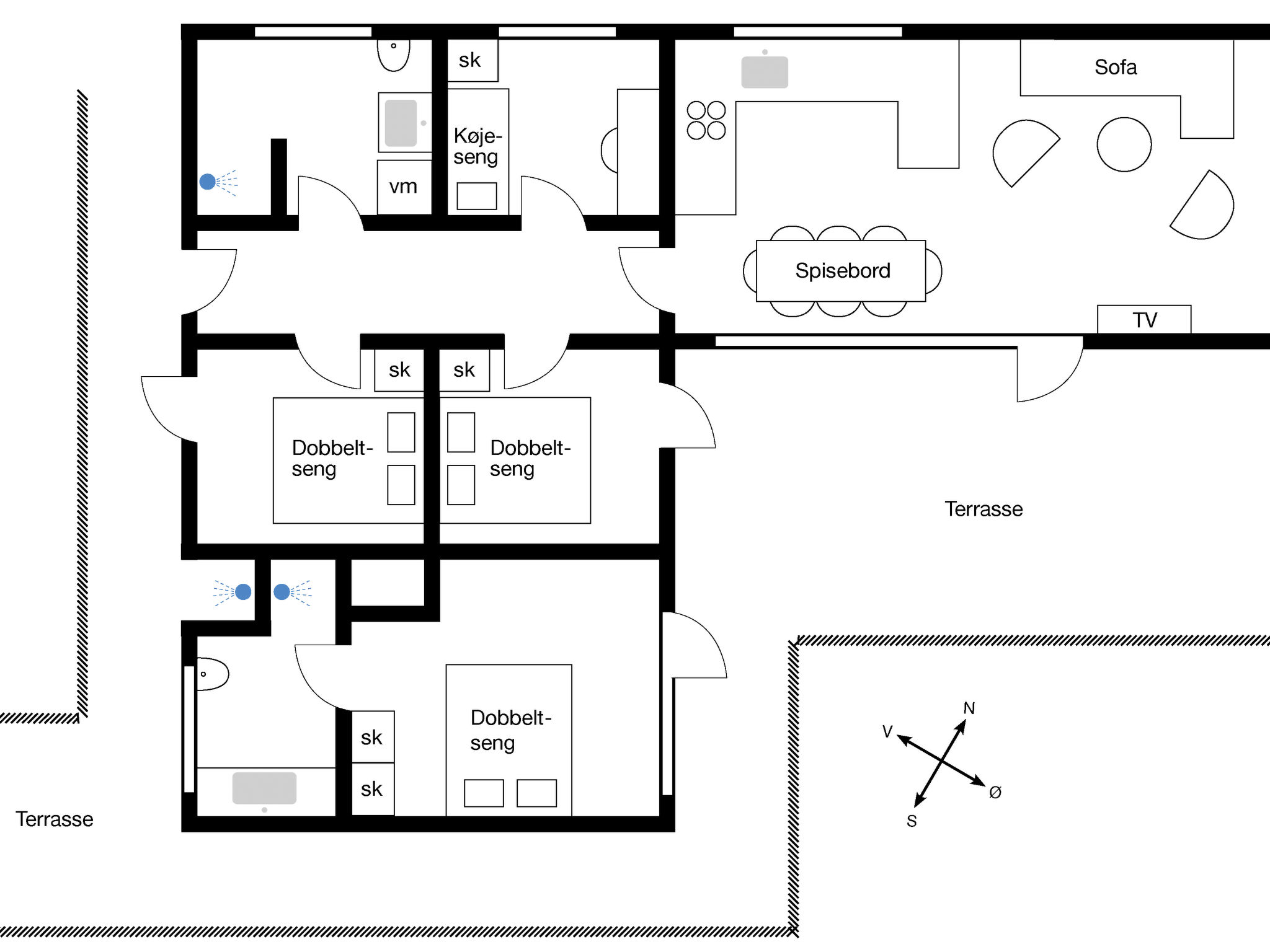 "Karlotta" - 500m from the sea-Dedans