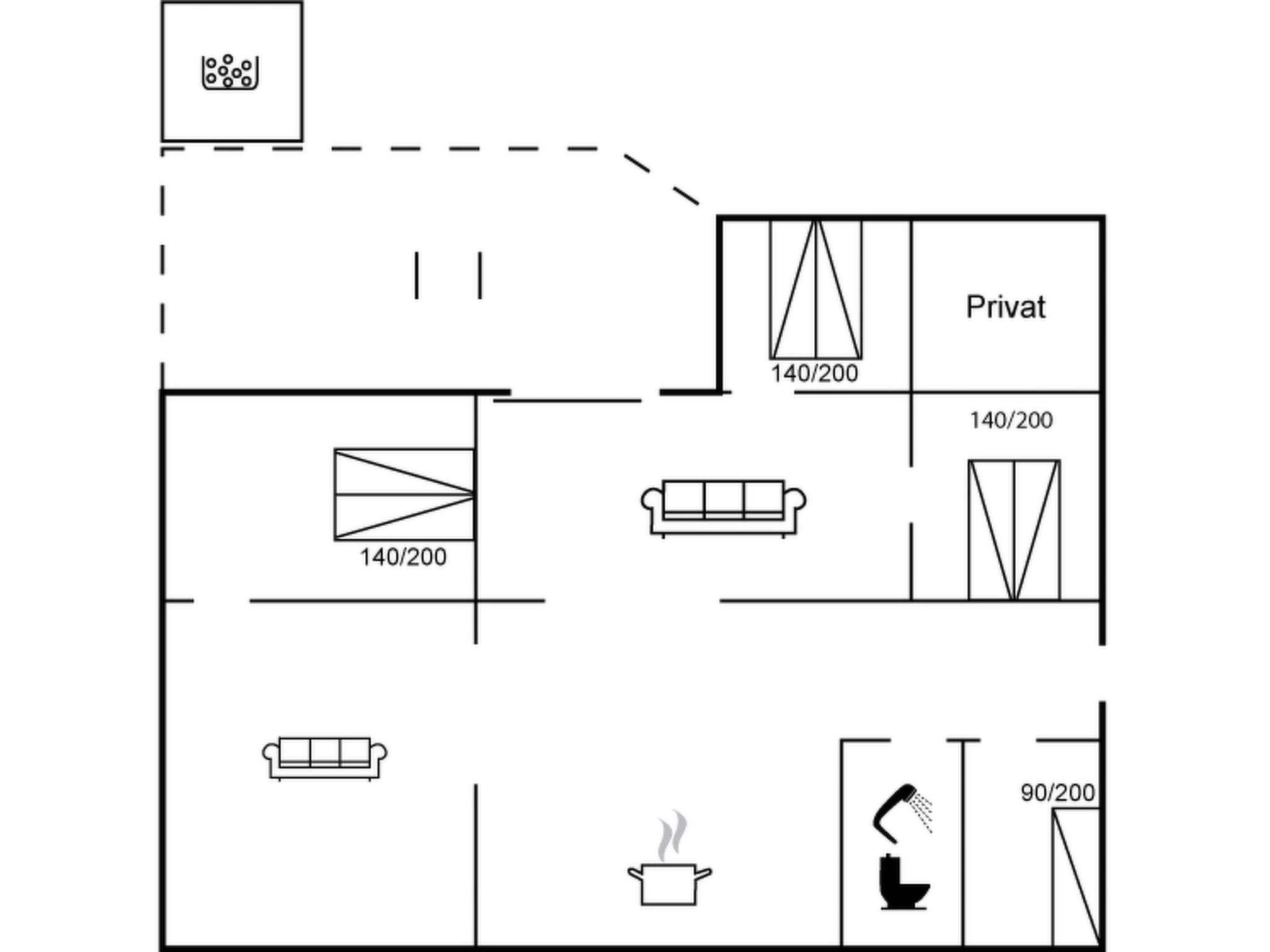 "Hjalmine" - 1.4km from the sea-Binnen