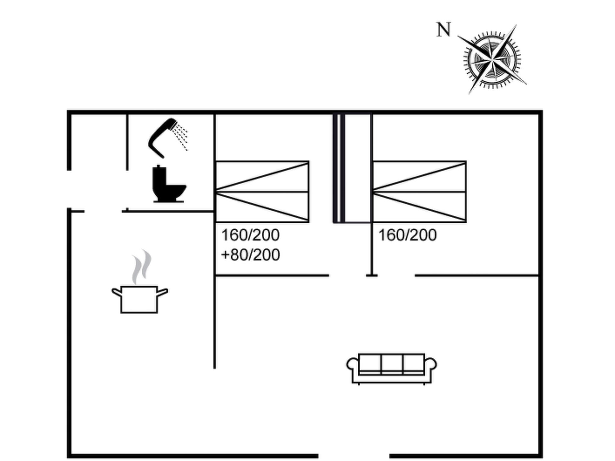 Maison "Tannie" - 300m from the sea – Plan, photo 24 sur 24