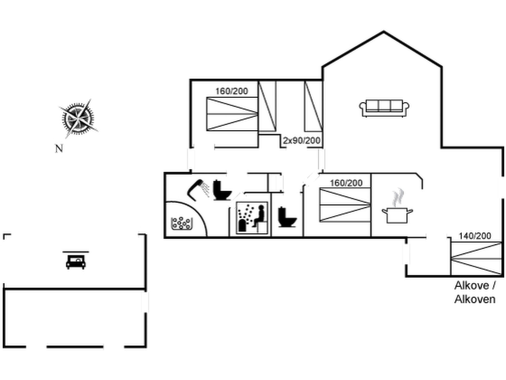 "Garth" - 50m from the sea-Binnen