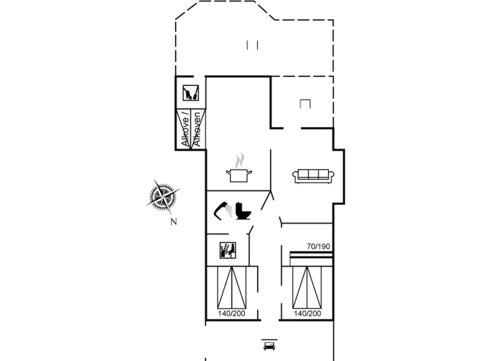 "Wegher" - 650m from the sea - Dedans