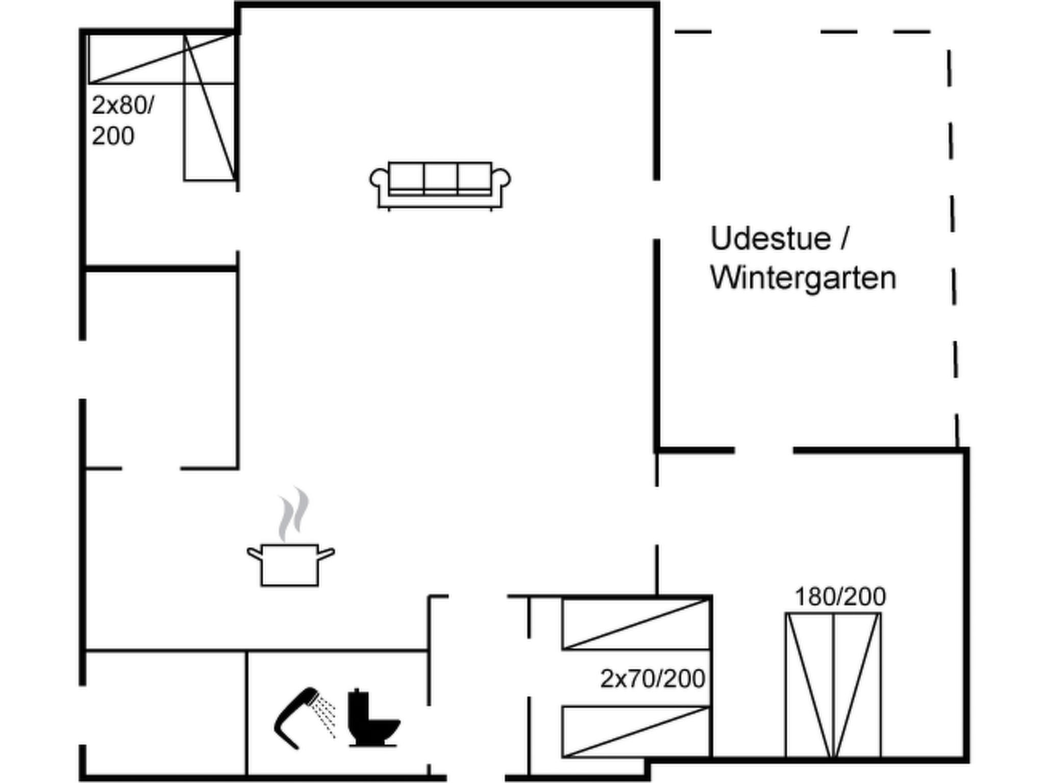 "Agved" - 80m from the sea - Inside