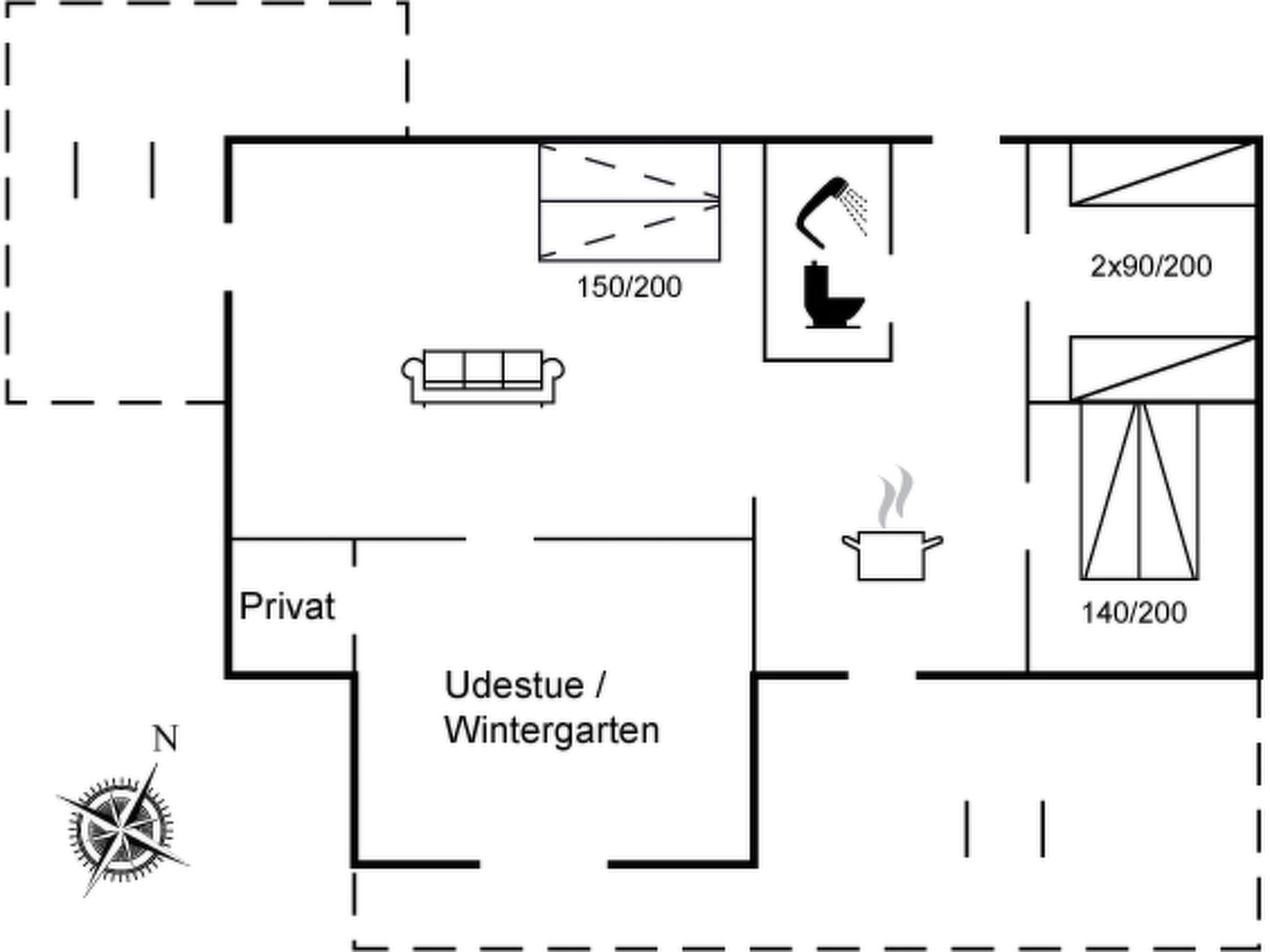 "Nis" - 250m from the sea - Binnen