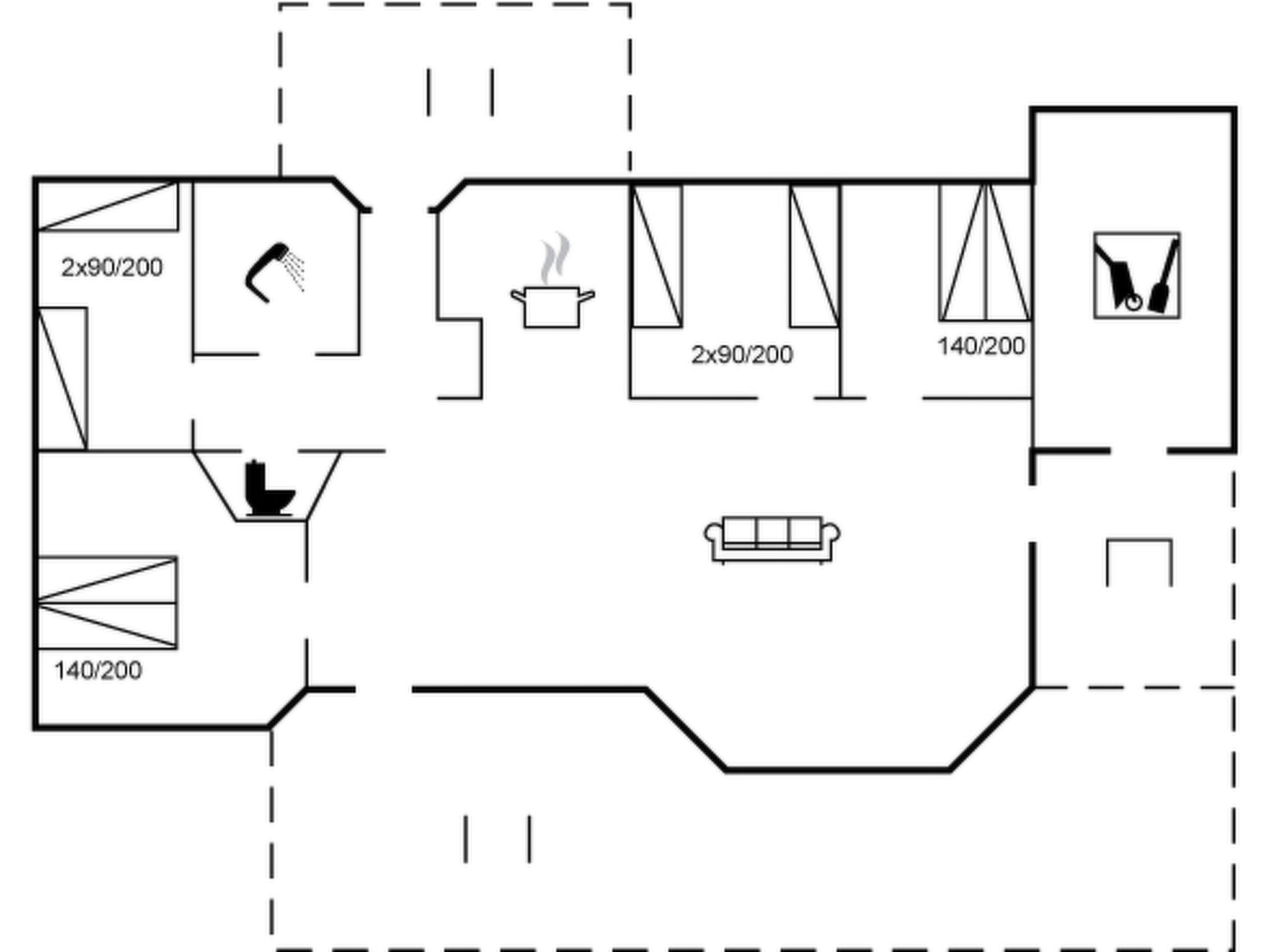 "Sofus" - 275m from the sea - Inside