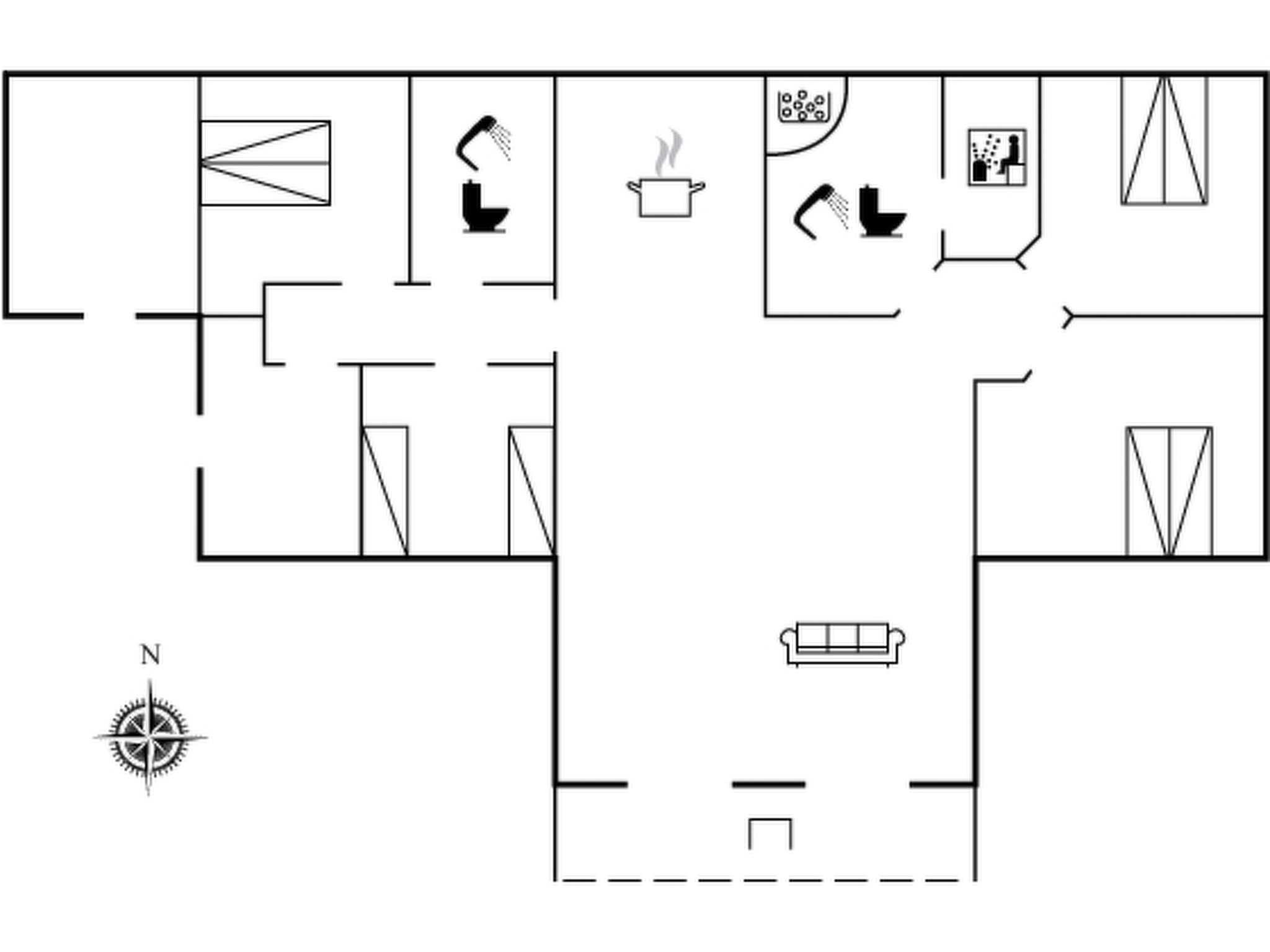 Modern vakantiehuis Eylar met sauna en speelparadijs nabij Toftlund - foto 35
